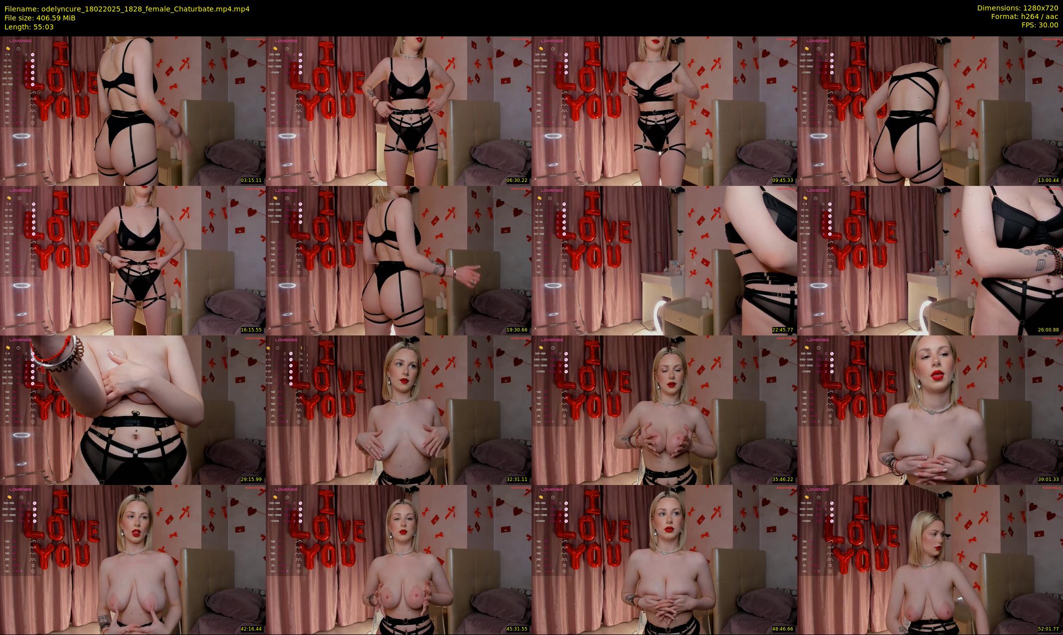 odelyncure — 56 minute Chaturbate female cam show recording, 720p, Feb 18, 2025