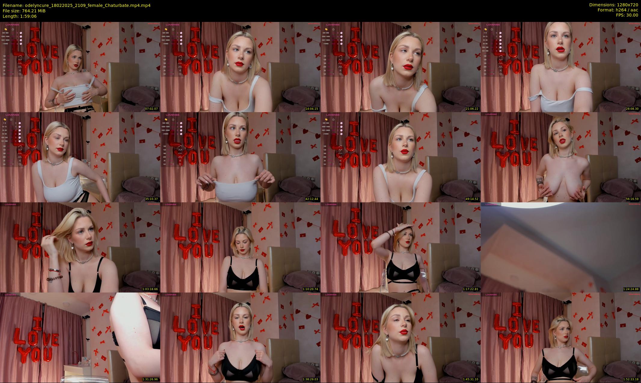 odelyncure — 120 minute Chaturbate female cam show recording, 720p, Feb 18, 2025