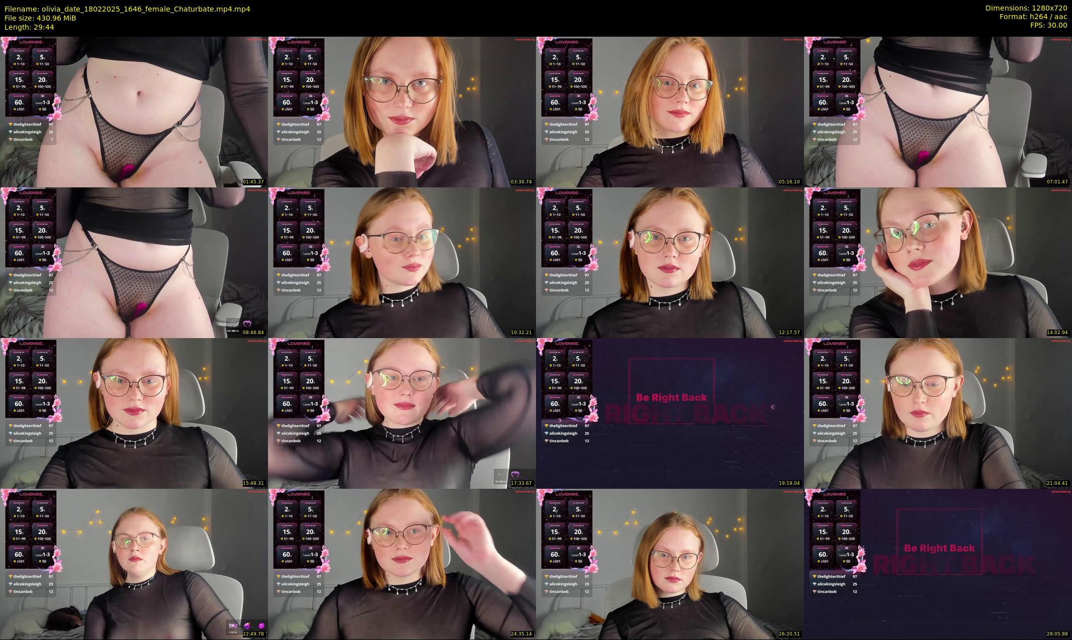 olivia_date — 30 minute Chaturbate female cam show recording, 720p, Feb 18, 2025