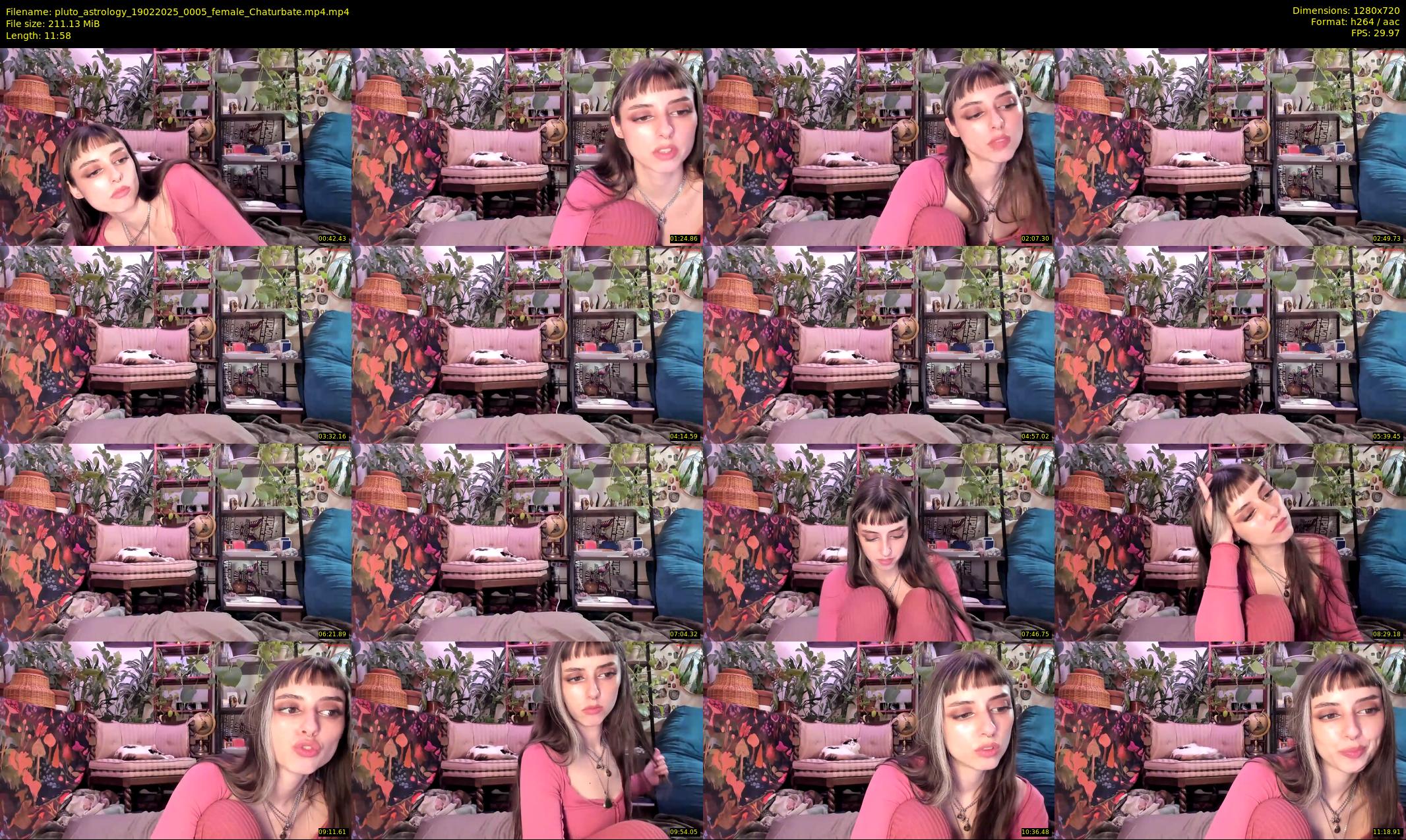 pluto_astrology — 12 minute Chaturbate female cam show recording, 720p, Feb 19, 2025
