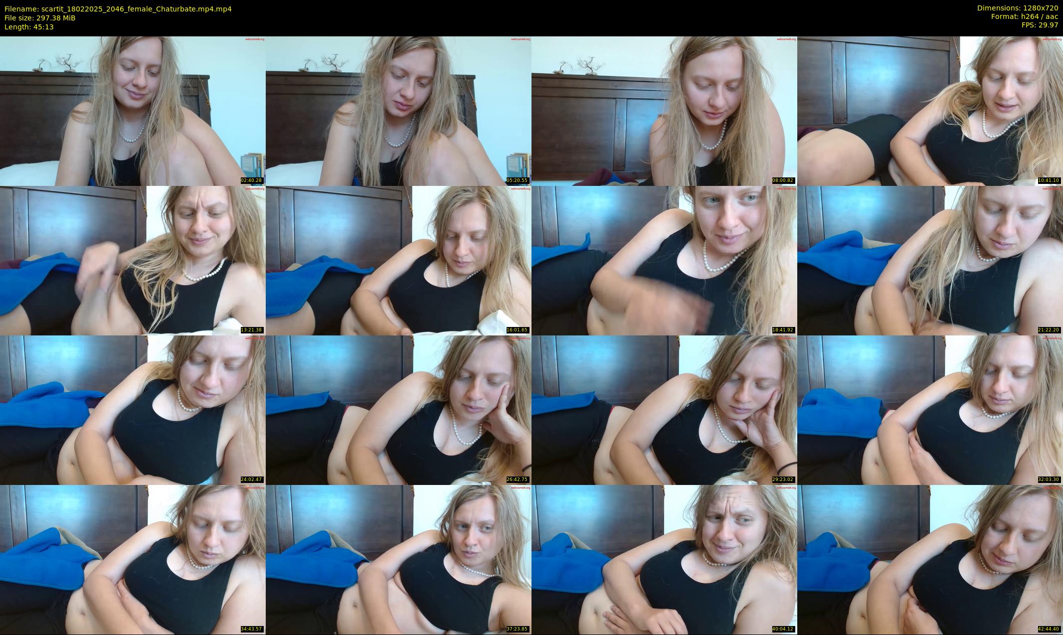 scartit — 46 minute Chaturbate female cam show recording, 720p, Feb 18, 2025