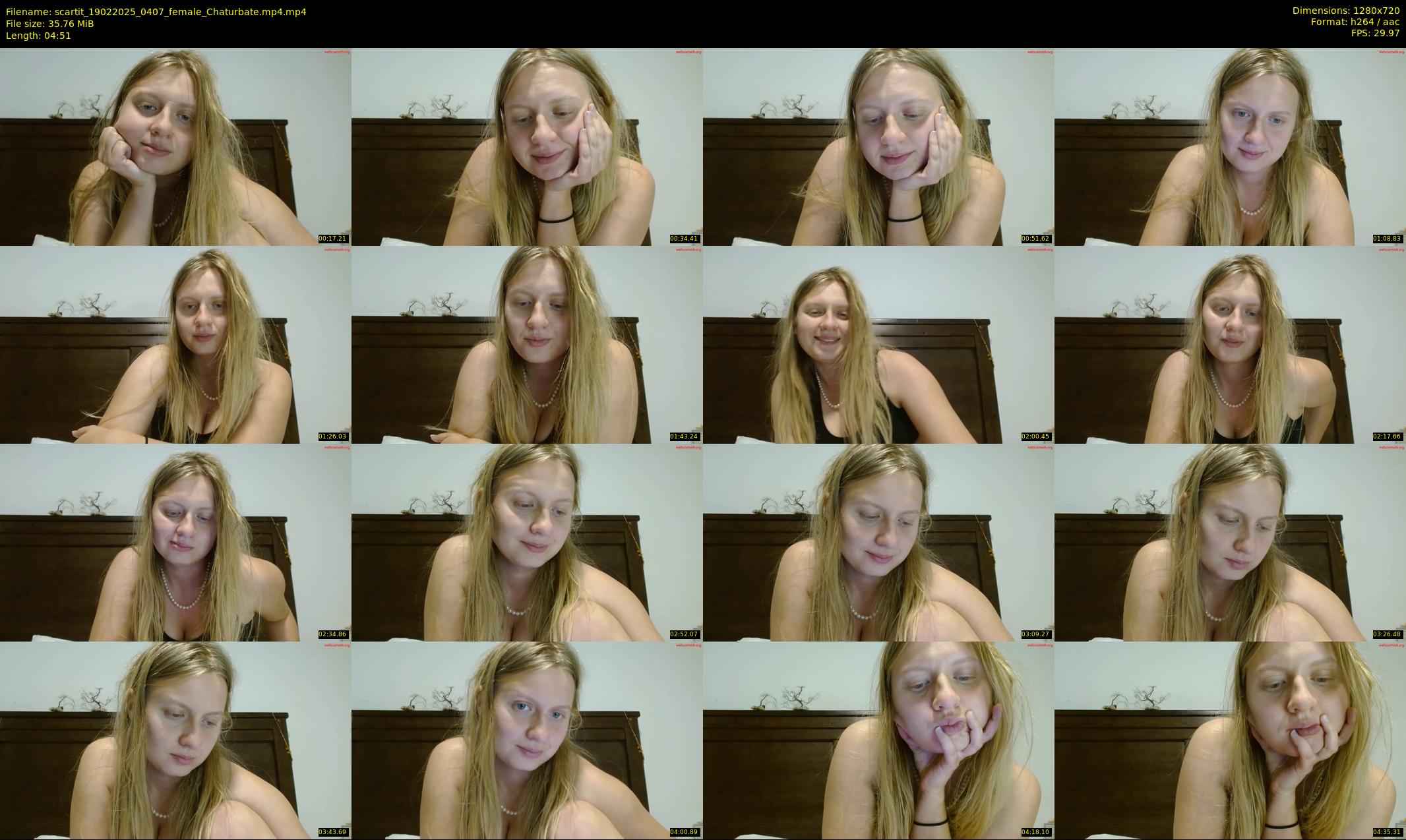 scartit — 5 minute Chaturbate female cam show recording, 720p, Feb 19, 2025