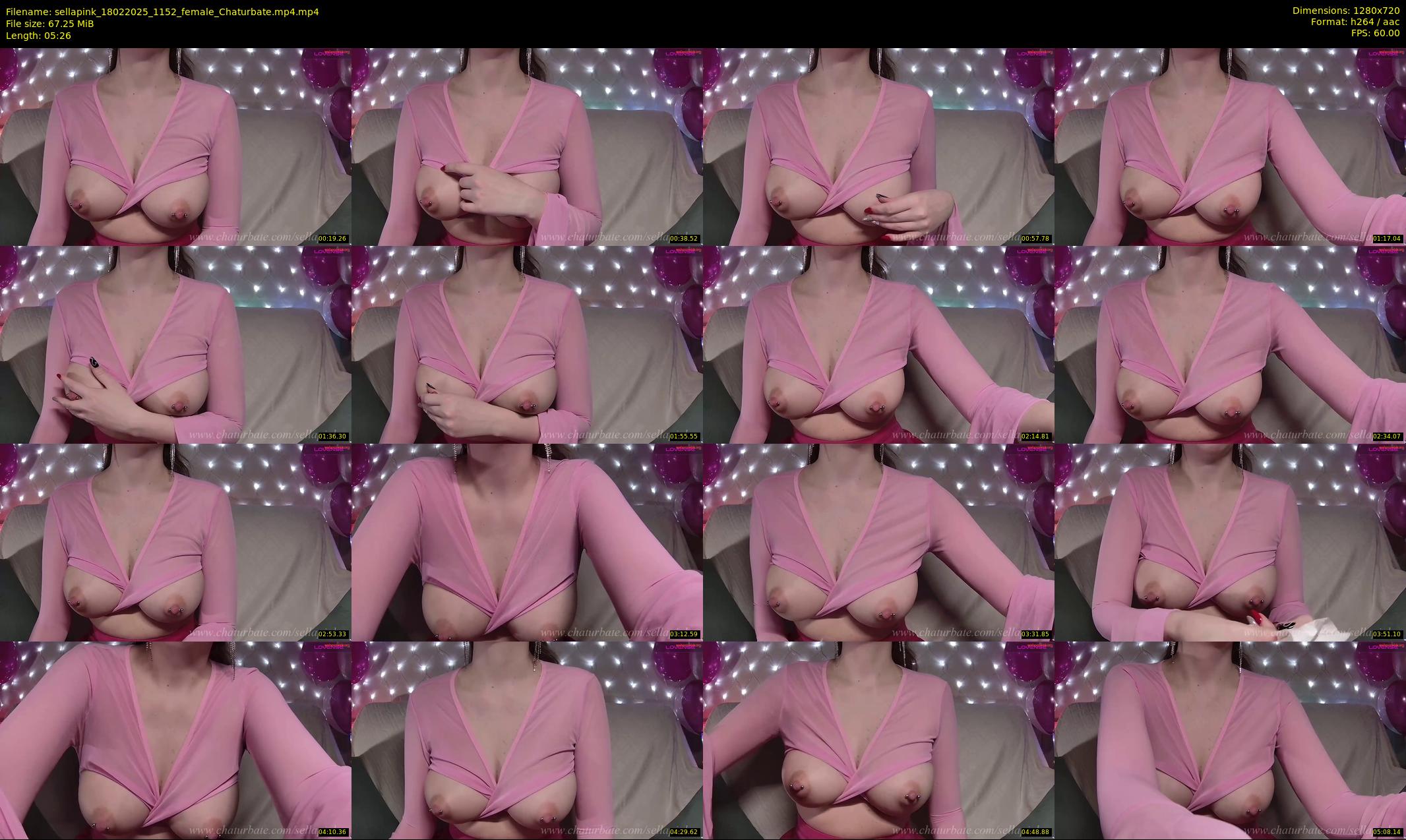sellapink — 6 minute Chaturbate female cam show recording, 720p, Feb 18, 2025