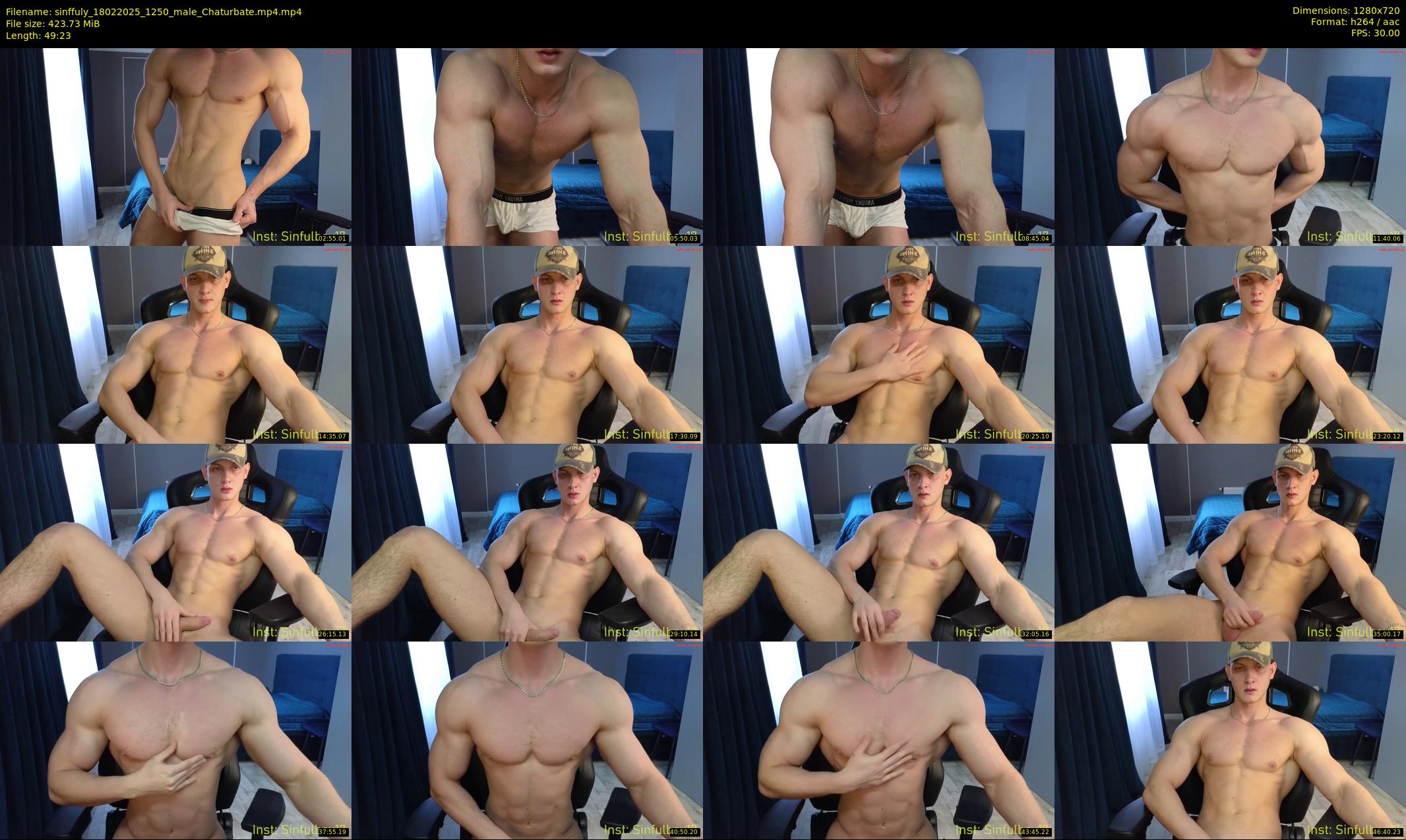 sinffuly — 50 minute Chaturbate male cam show recording, 720p, Feb 18, 2025