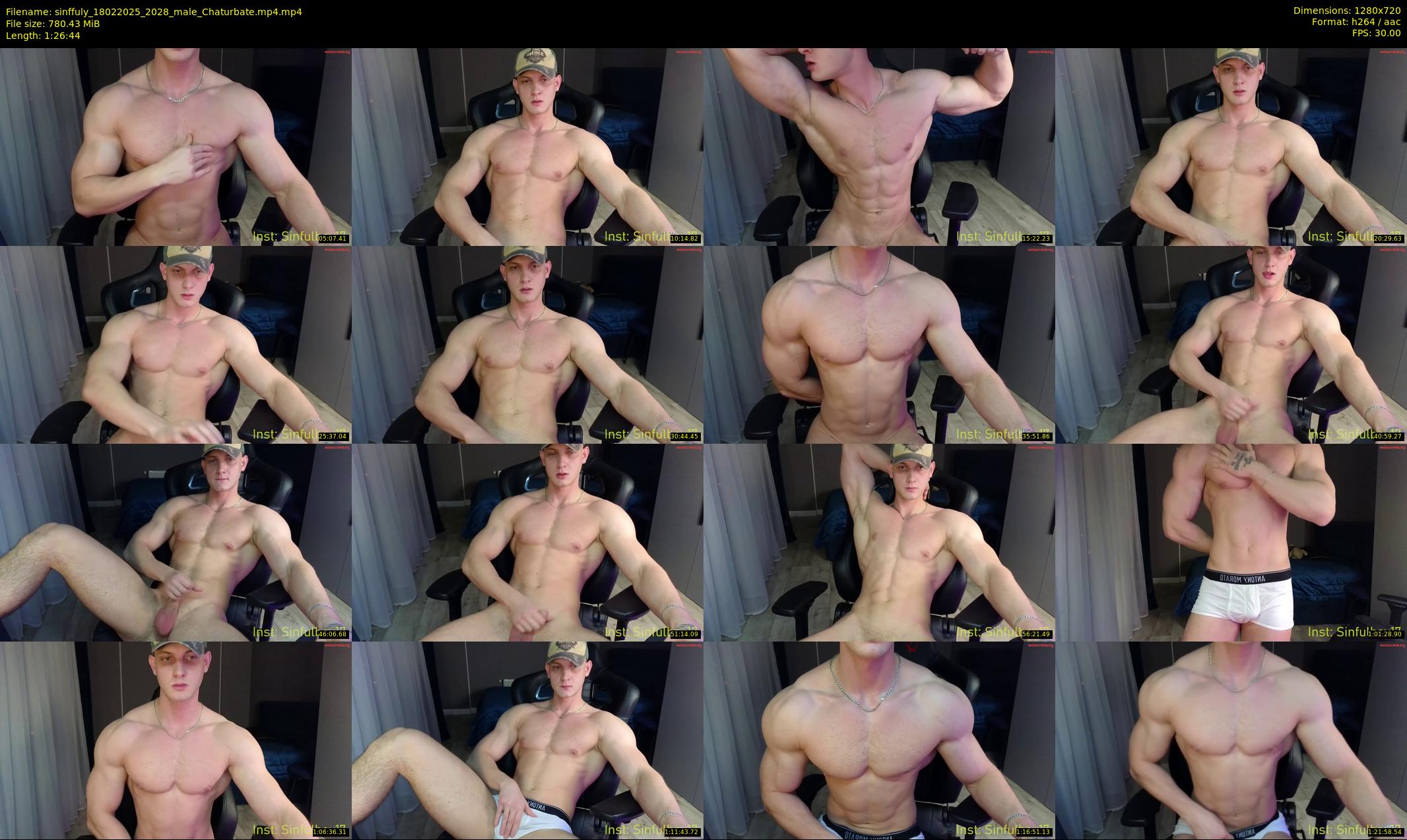 sinffuly — 87 minute Chaturbate male cam show recording, 720p, Feb 18, 2025