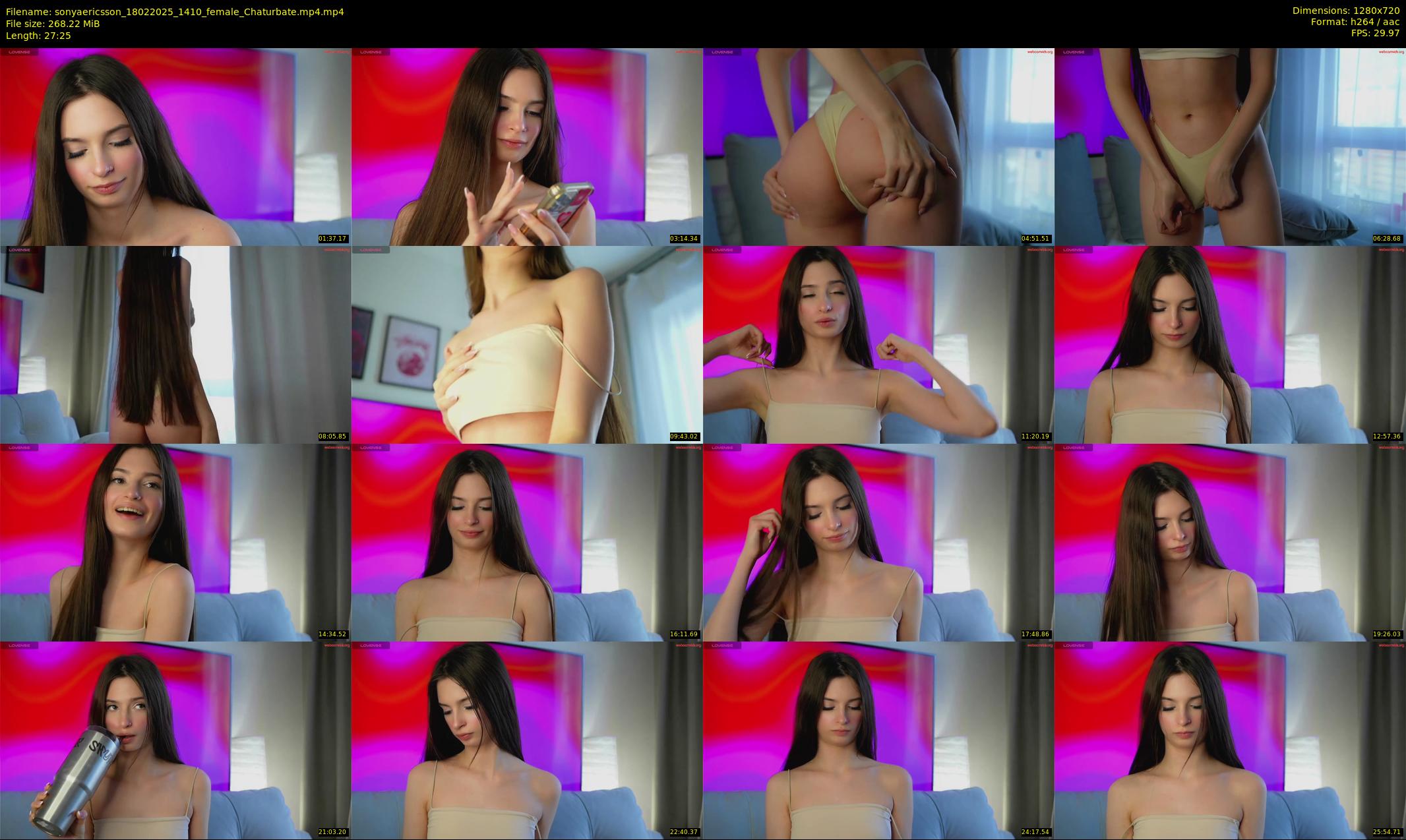 sonyaericsson — 28 minute Chaturbate female cam show recording, 720p, Feb 18, 2025