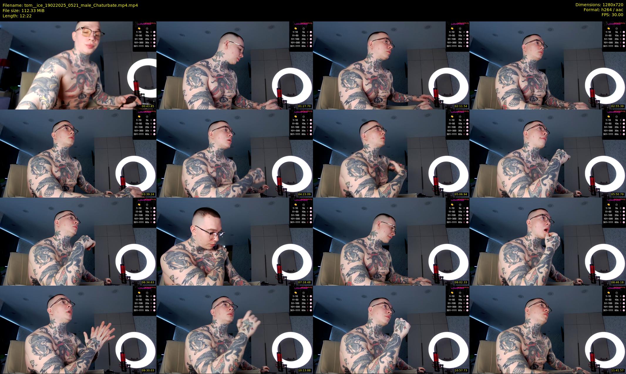 tom__ice — 13 minute Chaturbate male cam show recording, 720p, Feb 19, 2025