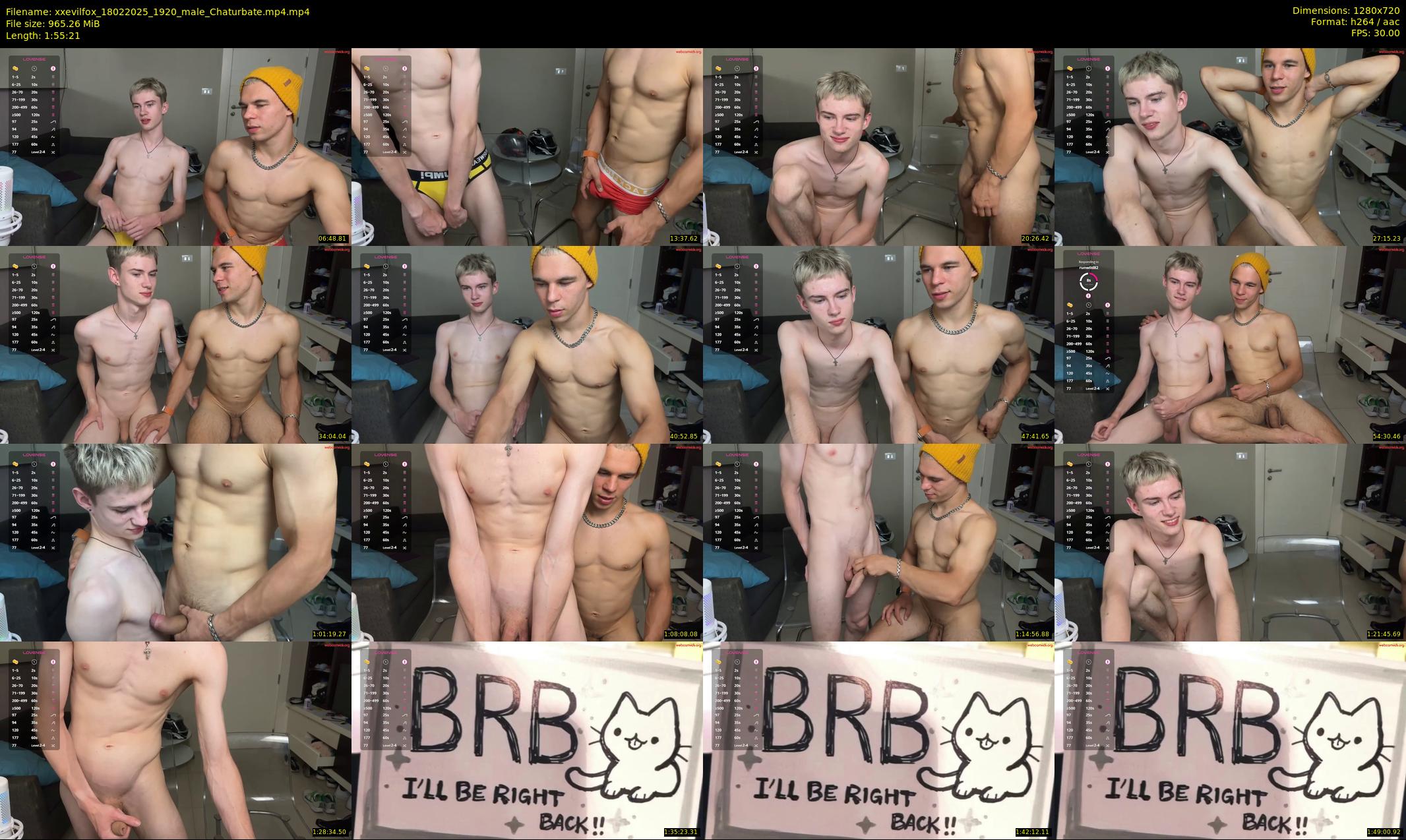 xxevilfox — 116 minute Chaturbate male cam show recording, 720p, Feb 18, 2025