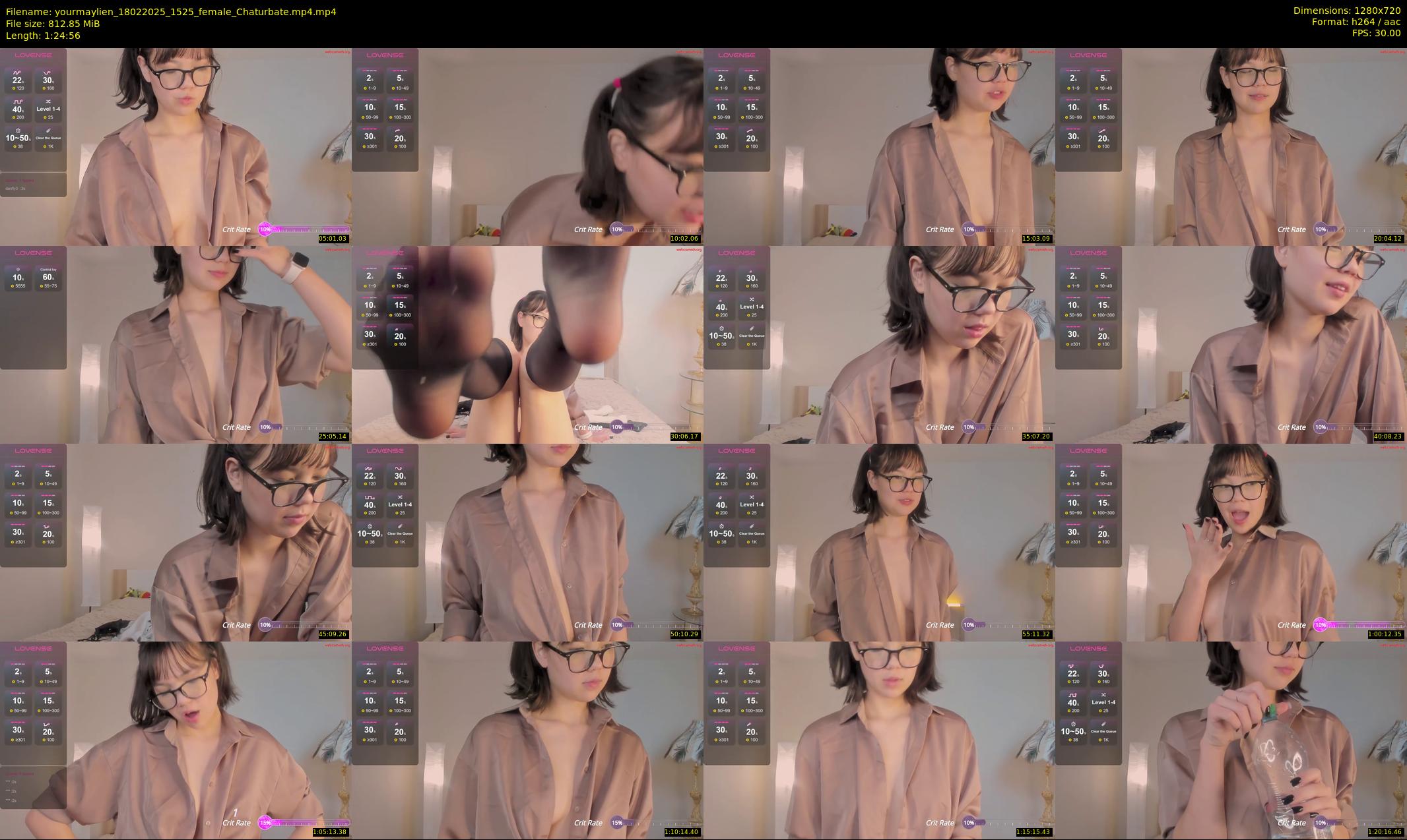 yourmaylien — 85 minute Chaturbate female cam show recording, 720p, Feb 18, 2025