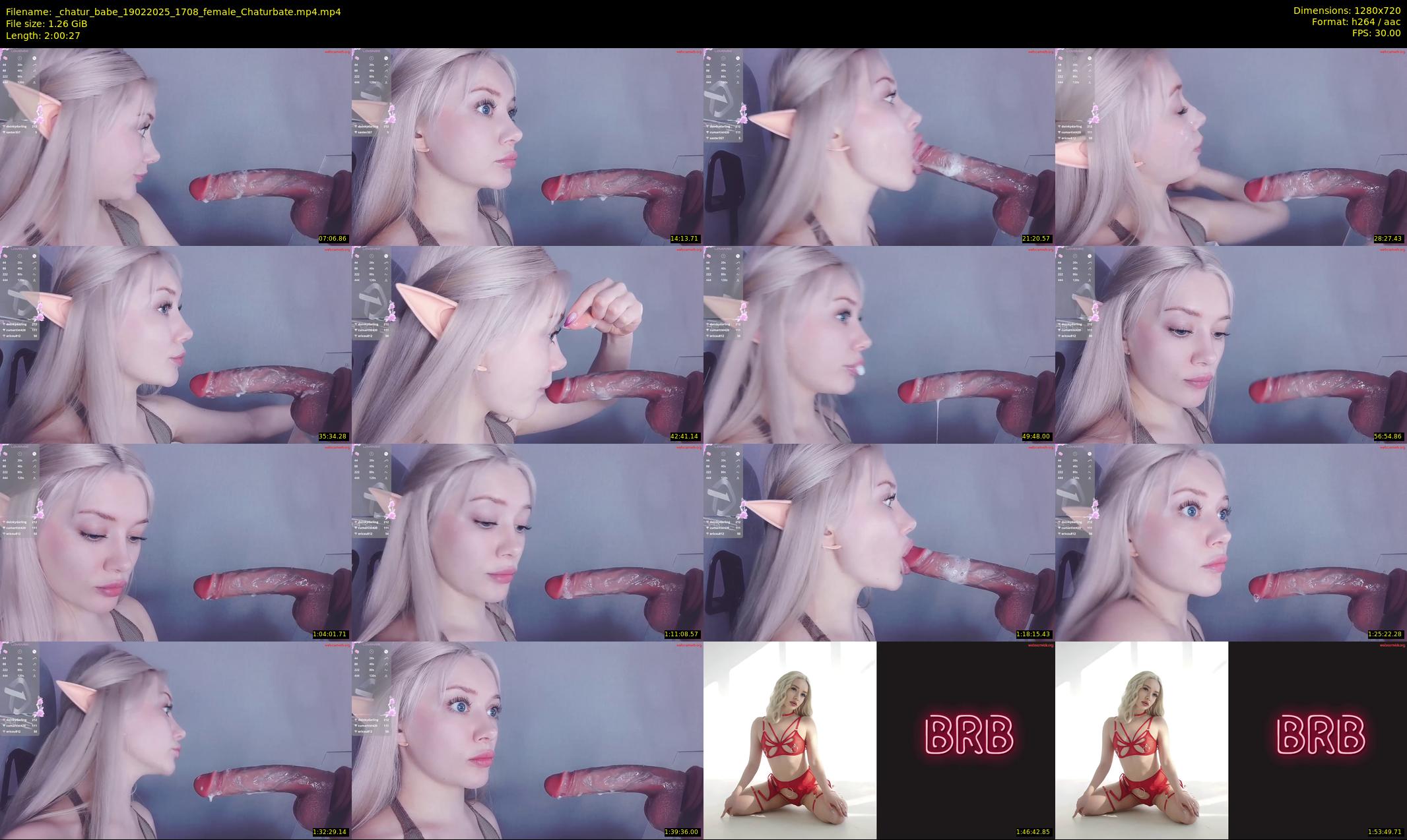_chatur_babe — 121 minute Chaturbate female cam show recording, 720p, Feb 19, 2025