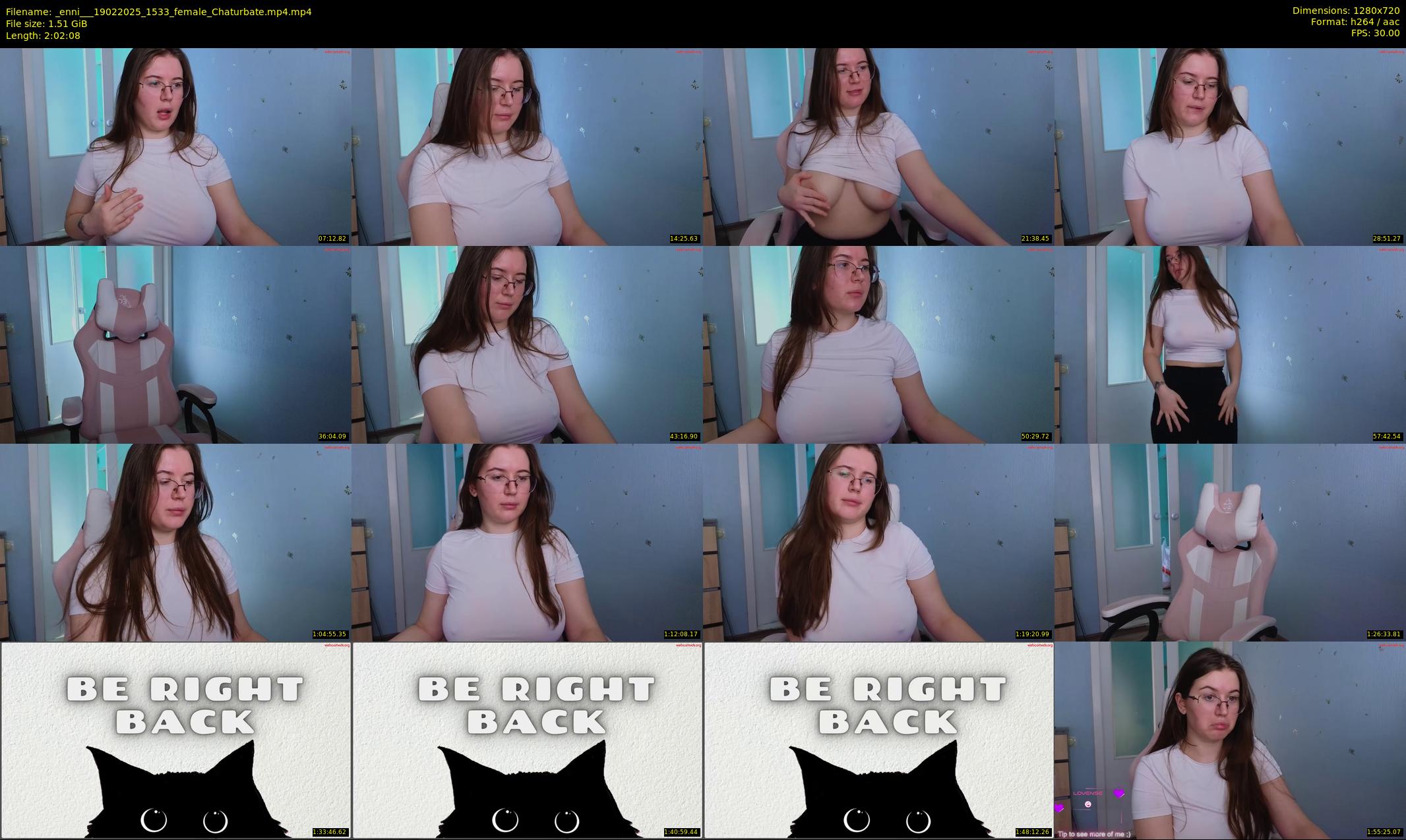 _enni__ — 123 minute Chaturbate female cam show recording, 720p, Feb 19, 2025
