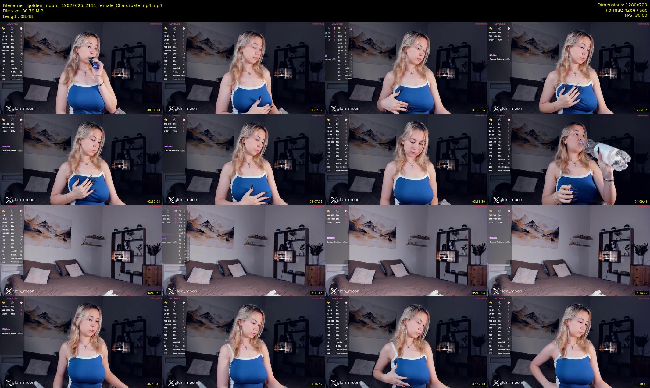 _golden_moon_ — 9 minute Chaturbate female cam show recording, 720p, Feb 19, 2025
