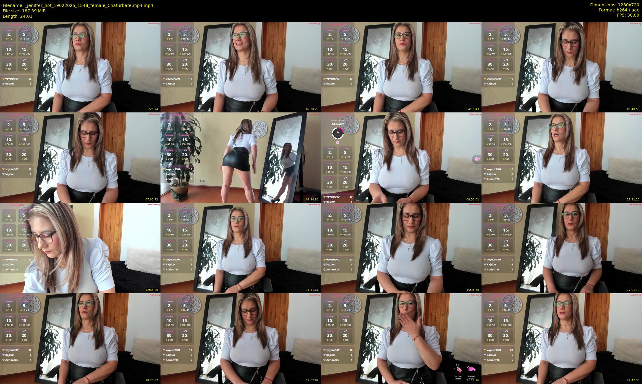 _jeniffer_hot — 25 minute Chaturbate female cam show recording, 720p, Feb 19, 2025