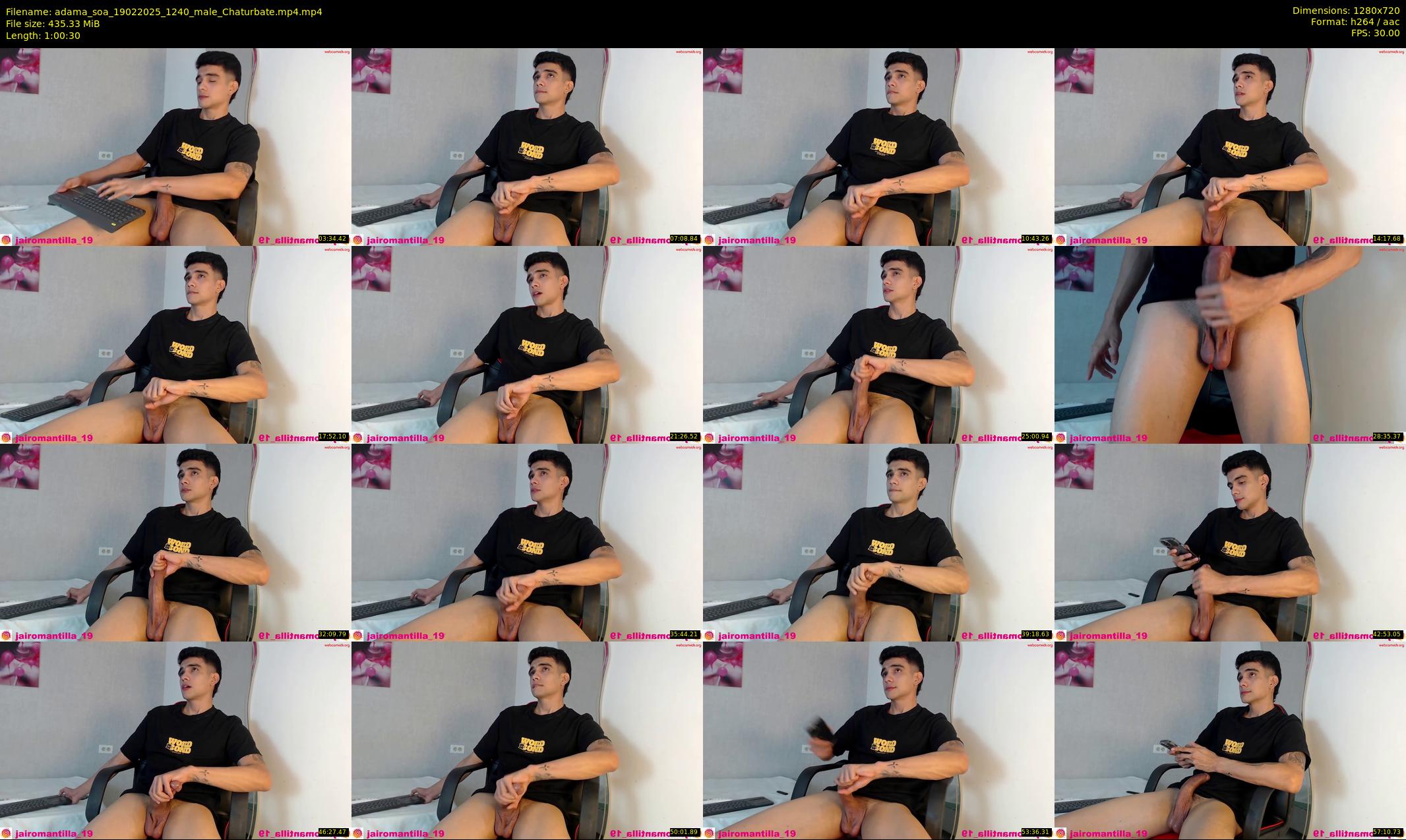 adama_soa — 61 minute Chaturbate male cam show recording, 720p, Feb 19, 2025