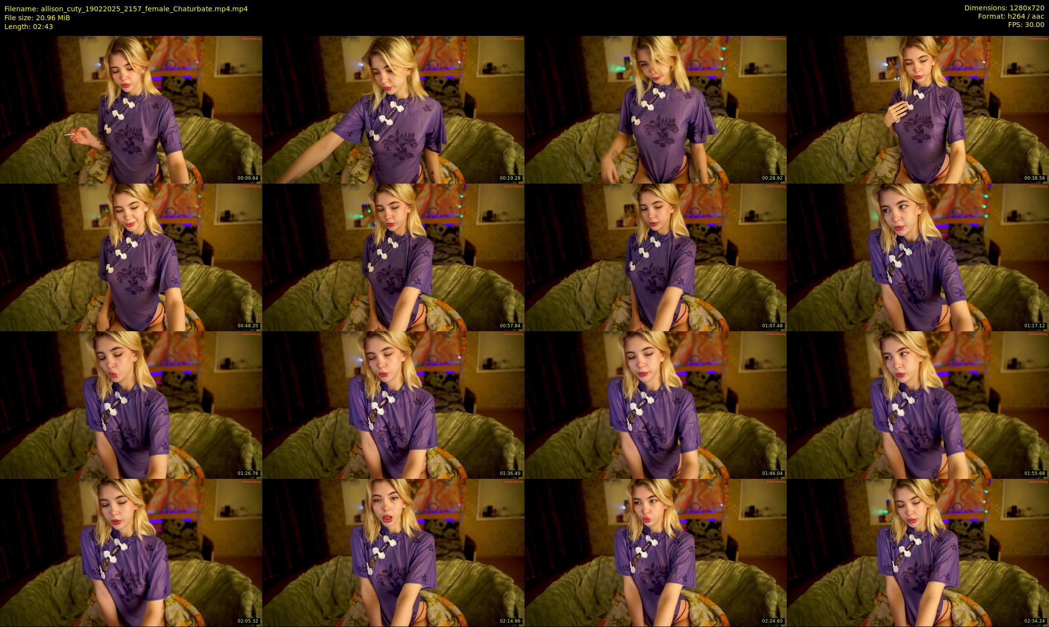 allison_cuty — 3 minute Chaturbate female cam show recording, 720p, Feb 19, 2025
