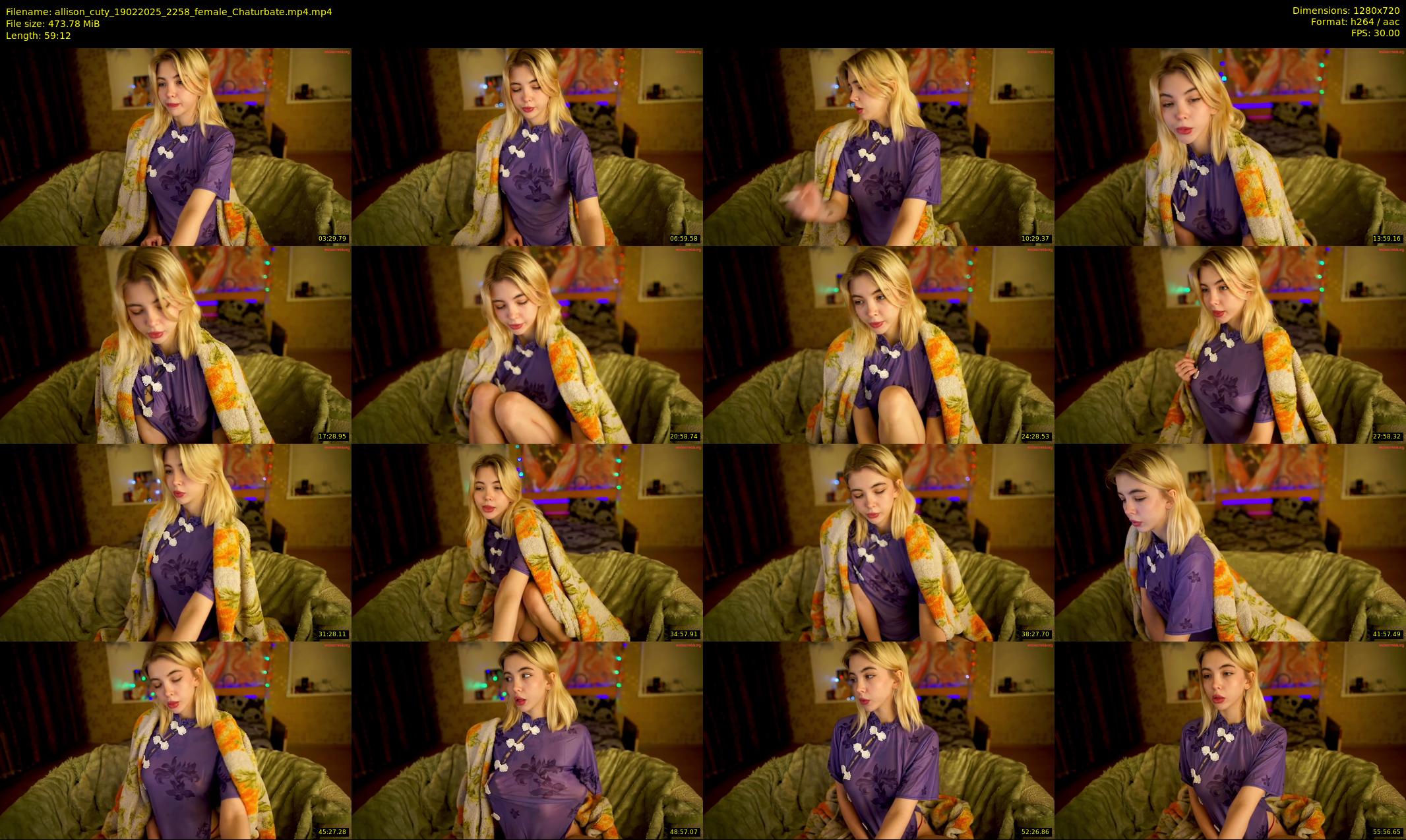 allison_cuty — 60 minute Chaturbate female cam show recording, 720p, Feb 19, 2025