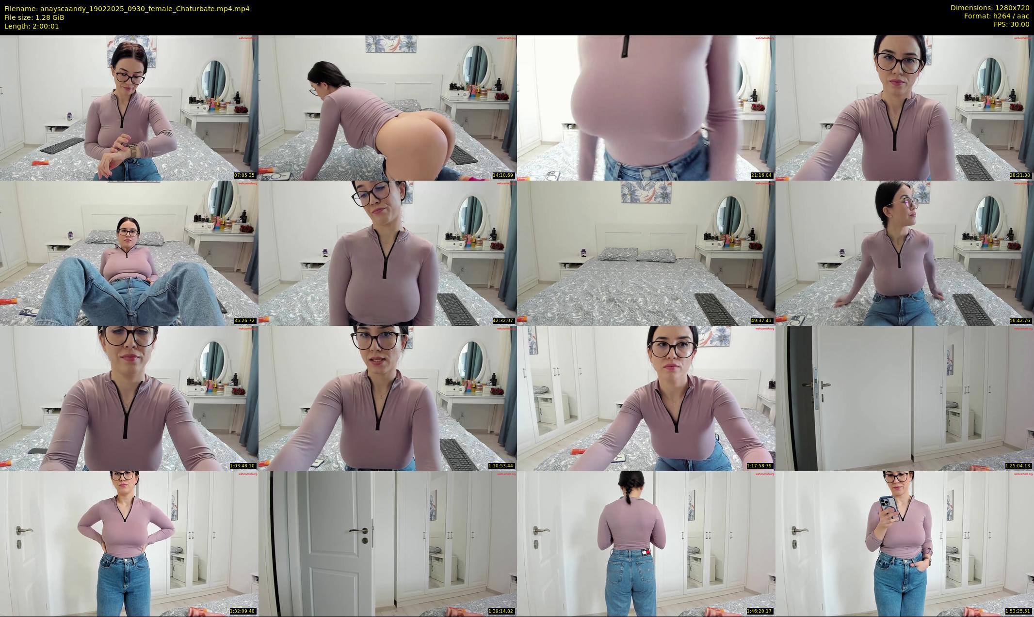 anayscaandy — 121 minute Chaturbate female cam show recording, 720p, Feb 19, 2025