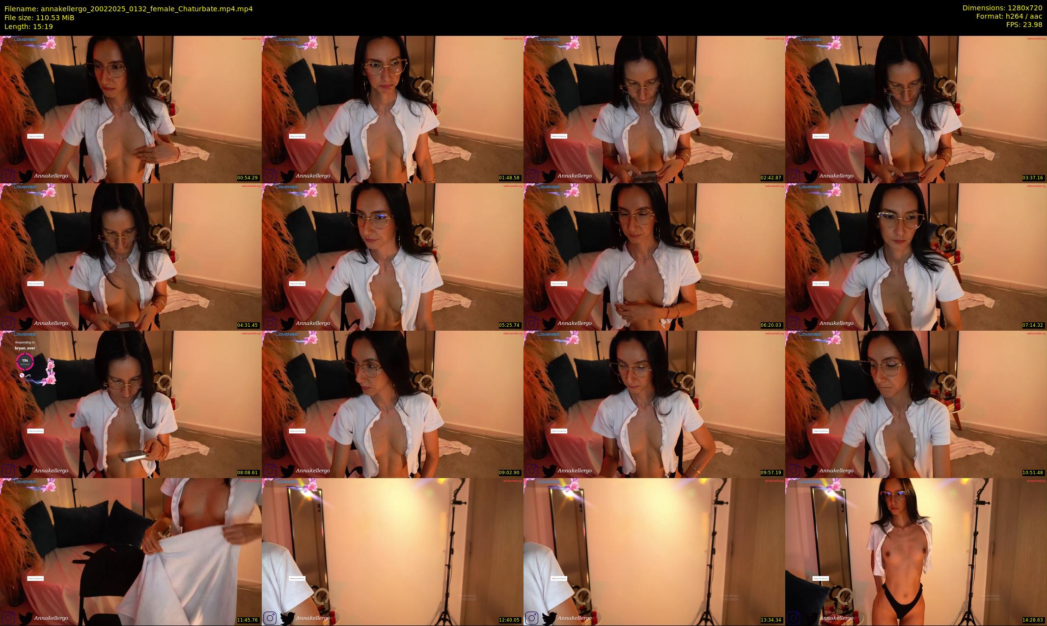 annakellergo — 16 minute Chaturbate female cam show recording, 720p, Feb 20, 2025