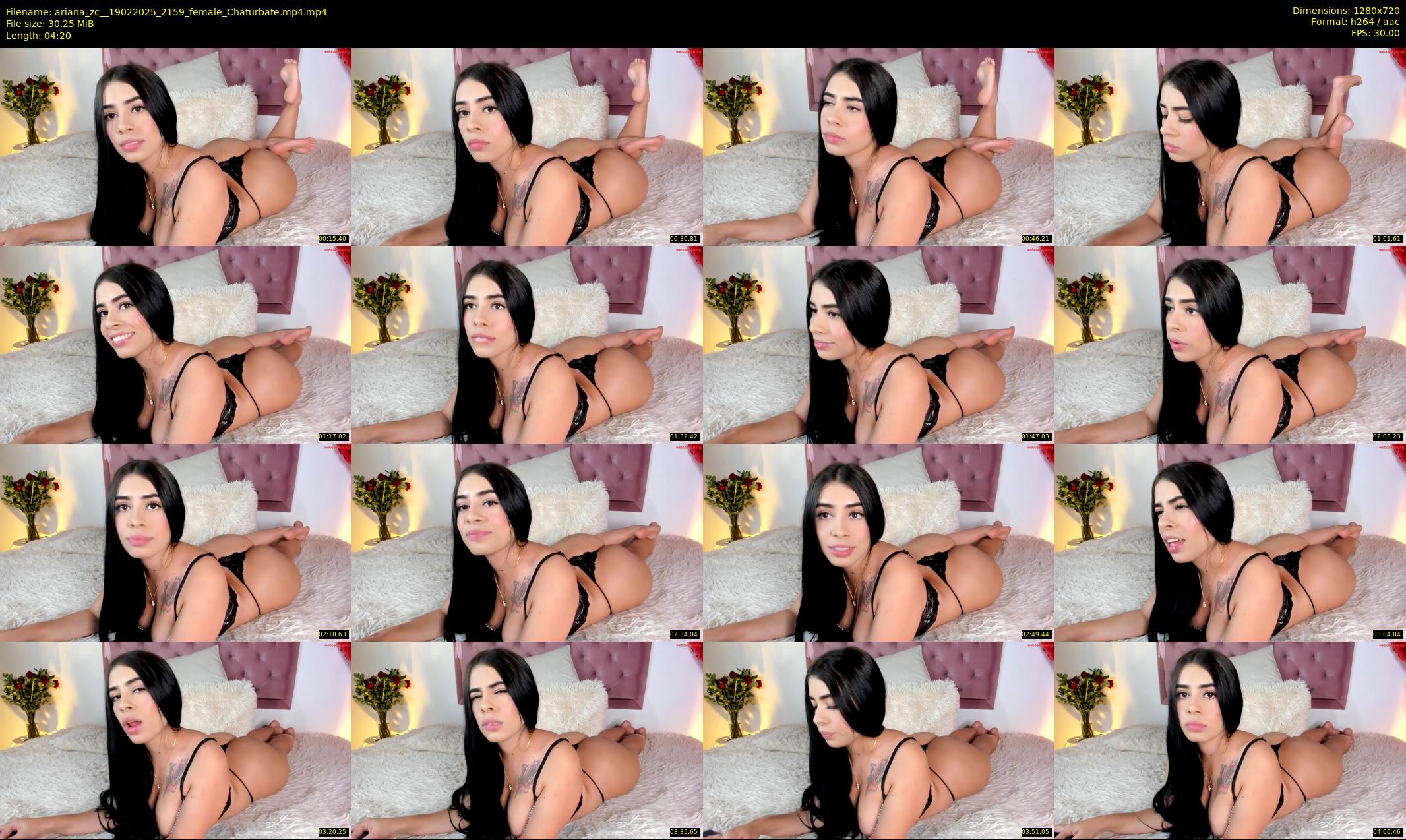 ariana_zc_ — 5 minute Chaturbate female cam show recording, 720p, Feb 19, 2025
