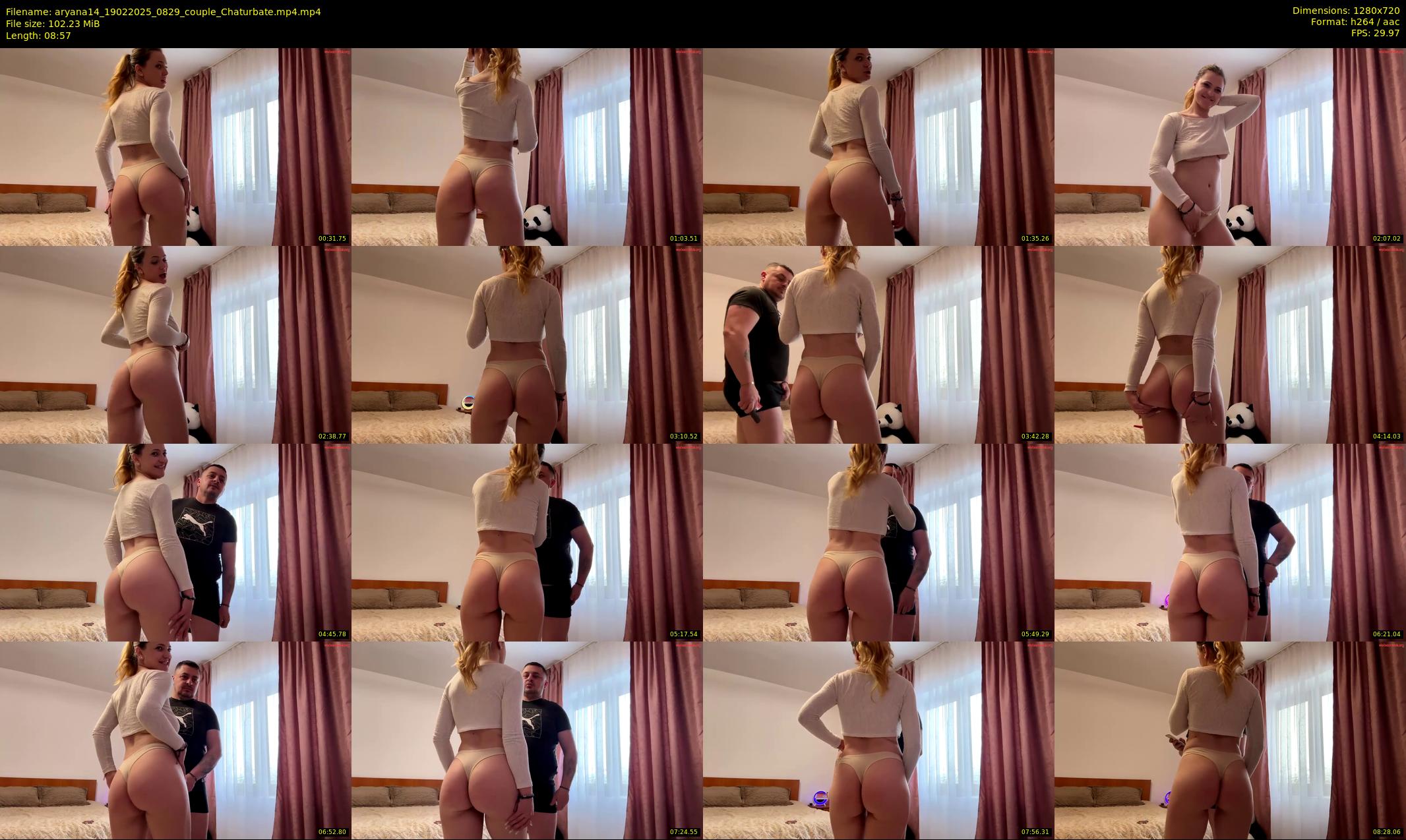 aryana14 — 9 minute Chaturbate couple cam show recording, 720p, Feb 19, 2025