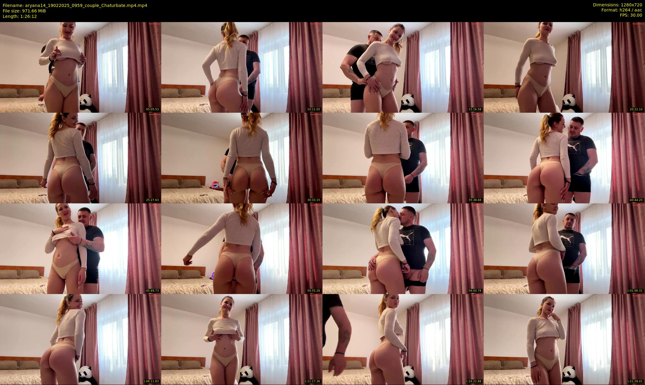 aryana14 — 87 minute Chaturbate couple cam show recording, 720p, Feb 19, 2025