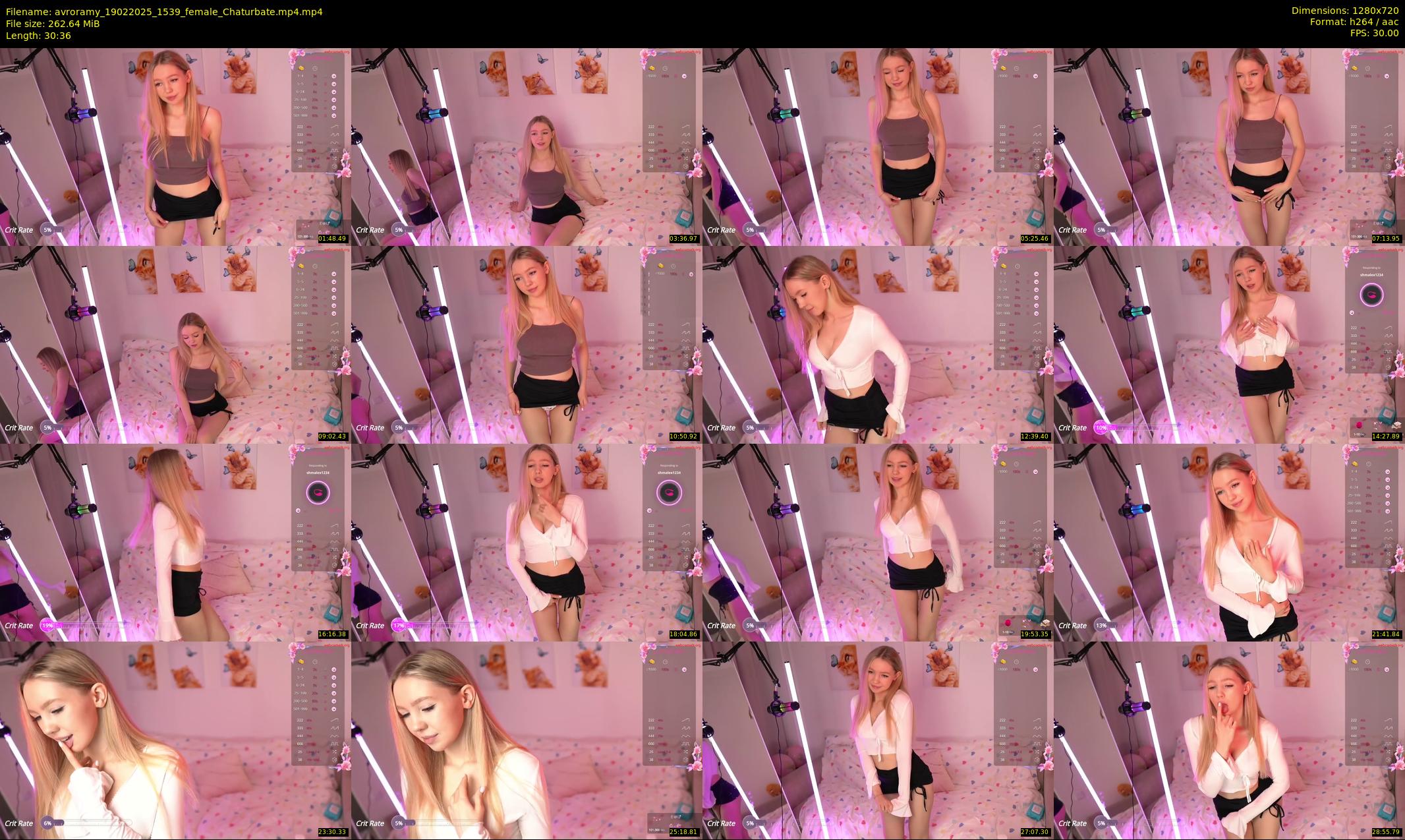 avroramy — 31 minute Chaturbate female cam show recording, 720p, Feb 19, 2025