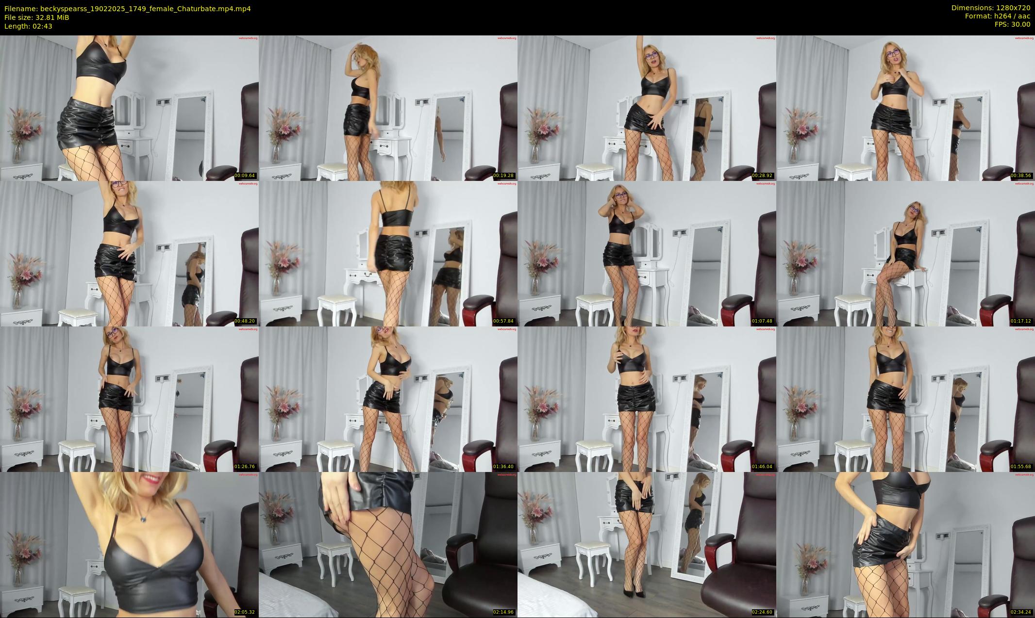 beckyspearss — 3 minute Chaturbate female cam show recording, 720p, Feb 19, 2025