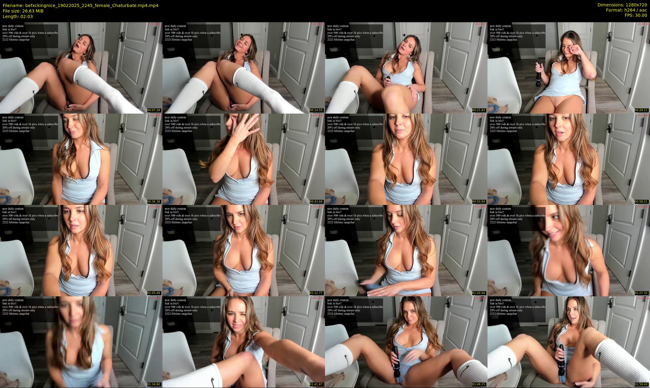 befxckingnice — 3 minute Chaturbate female cam show recording, 720p, Feb 19, 2025
