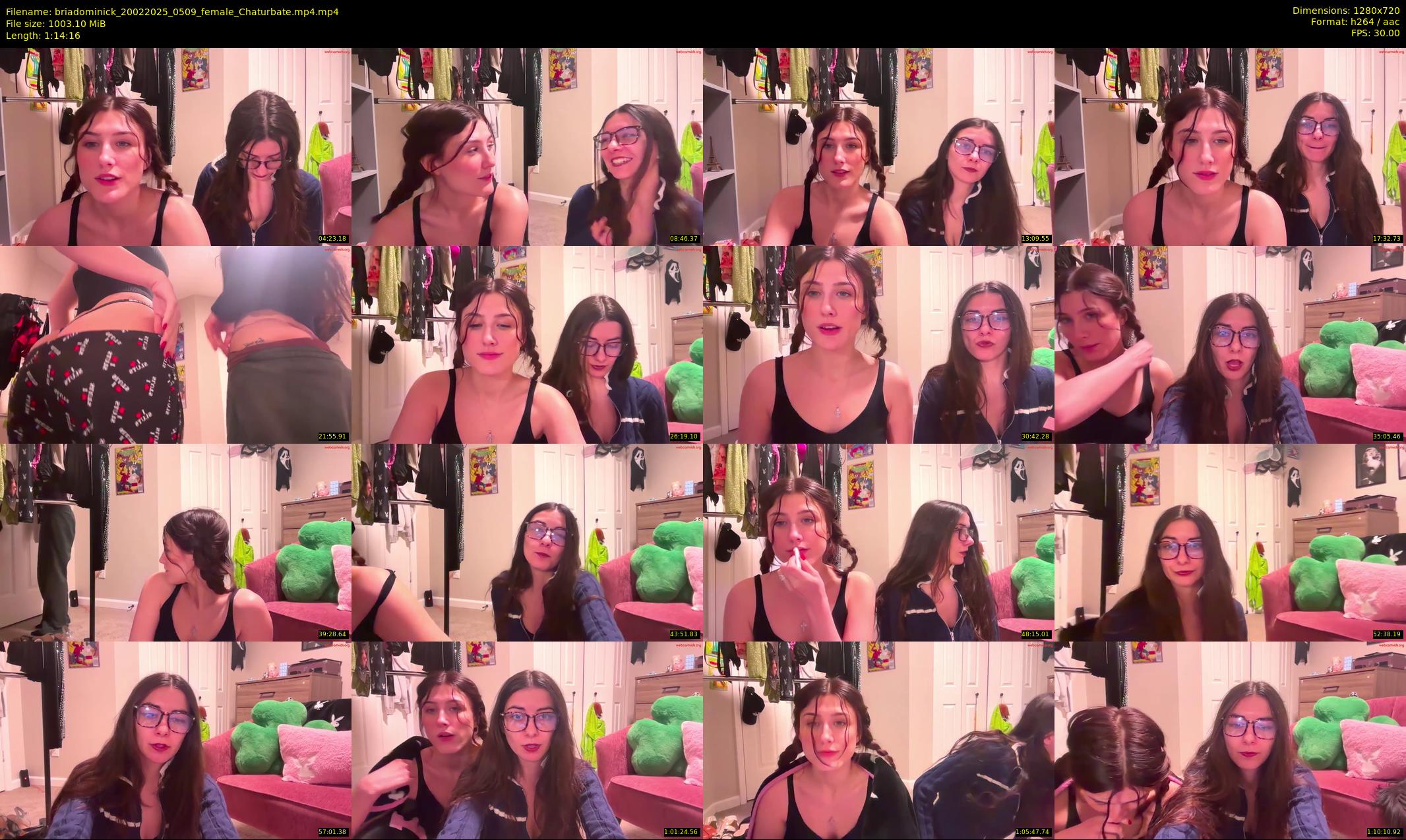 briadominick — 75 minute Chaturbate couple cam show recording, 720p, Feb 20, 2025