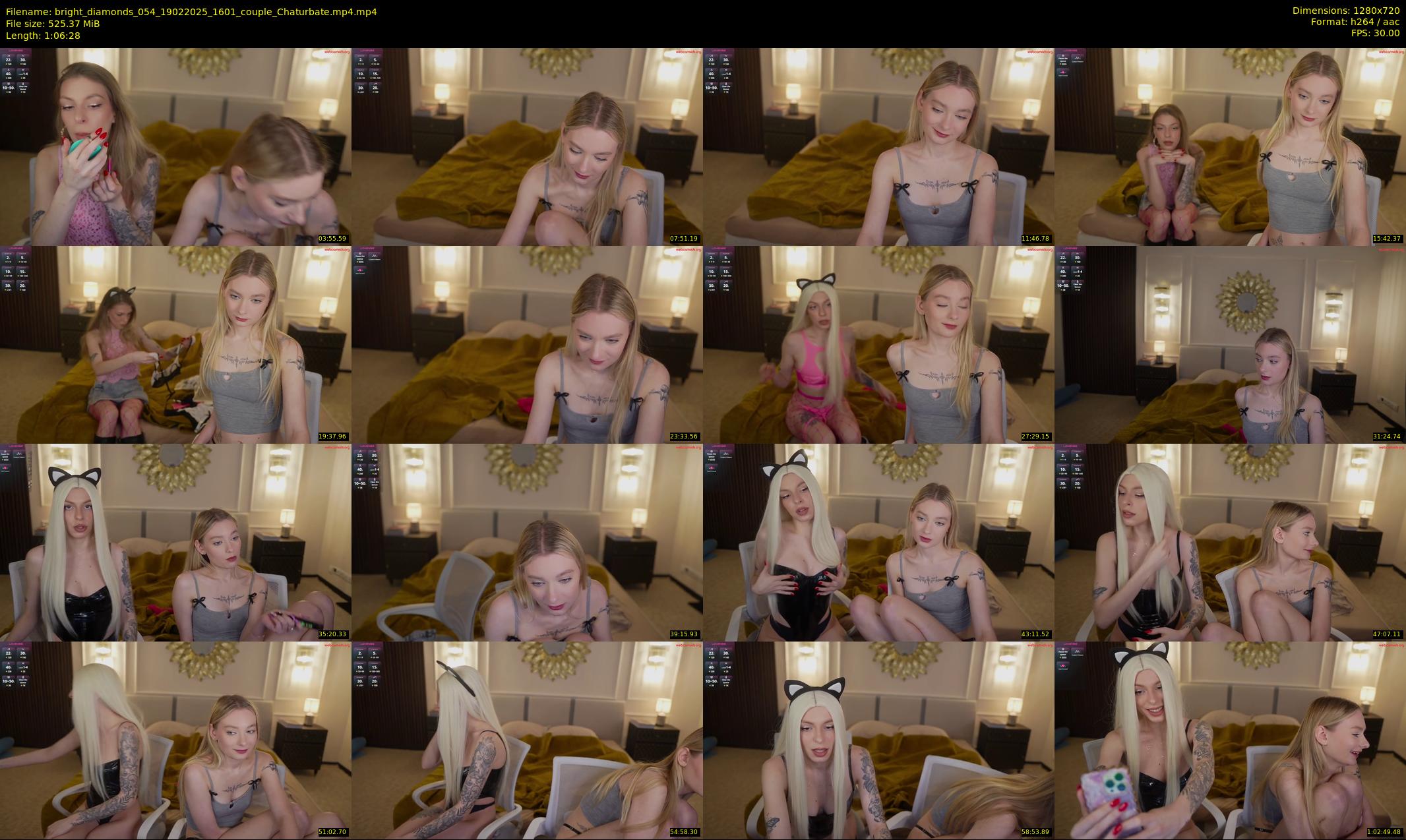 bright_diamonds_054 — 67 minute Chaturbate couple cam show recording, 720p, Feb 19, 2025