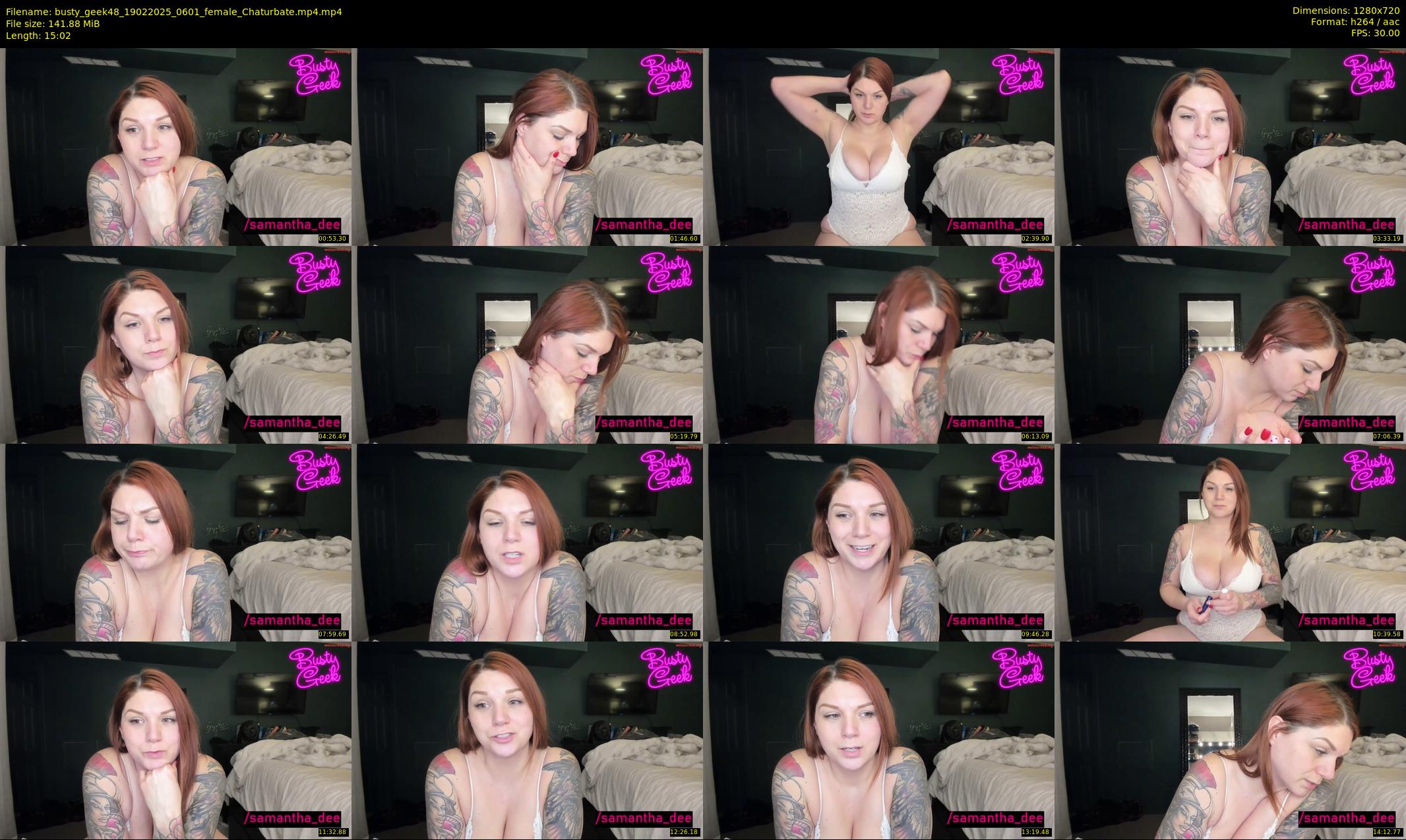 busty_geek48 — 16 minute Chaturbate female cam show recording, 720p, Feb 19, 2025