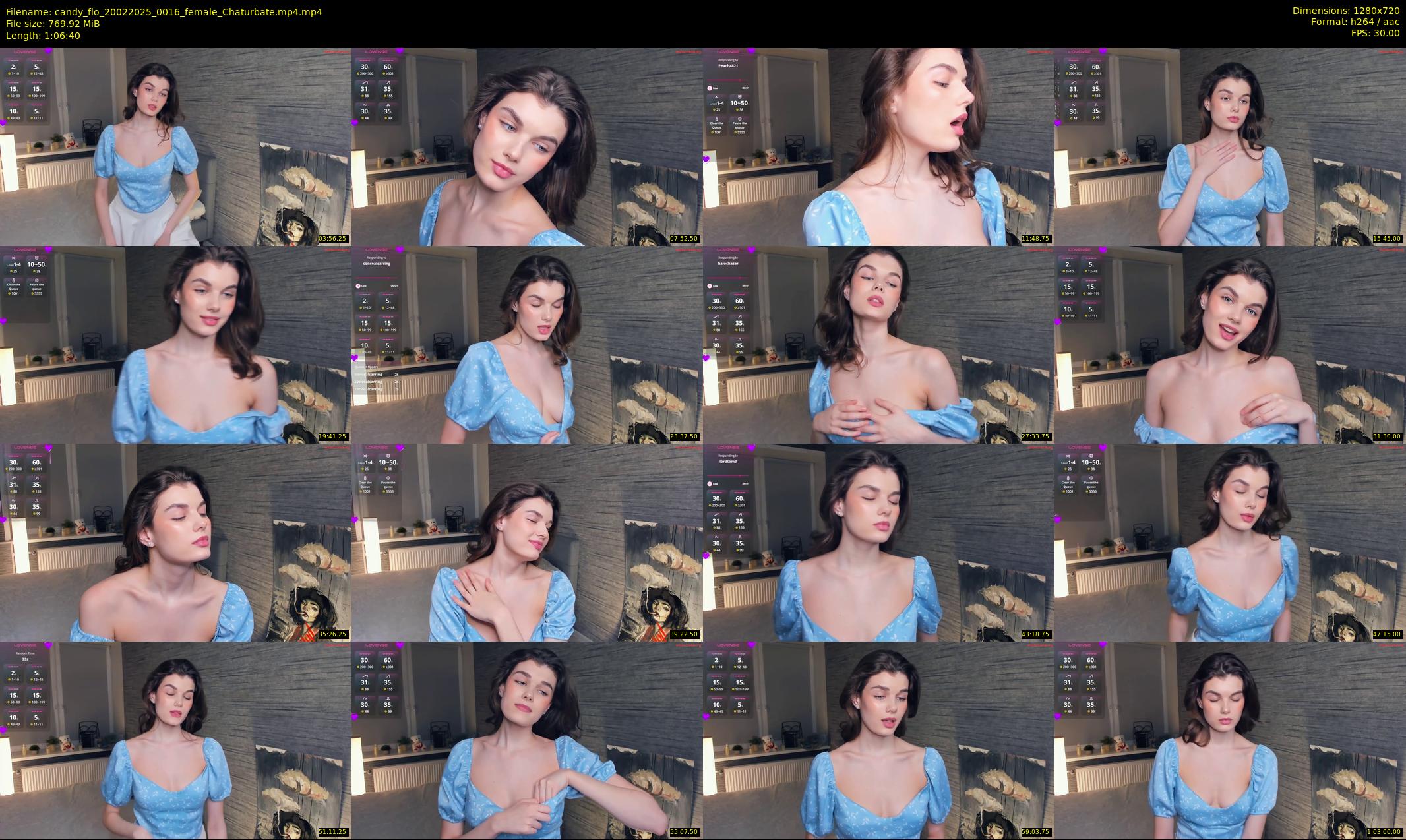 candy_flo — 67 minute Chaturbate female cam show recording, 720p, Feb 20, 2025