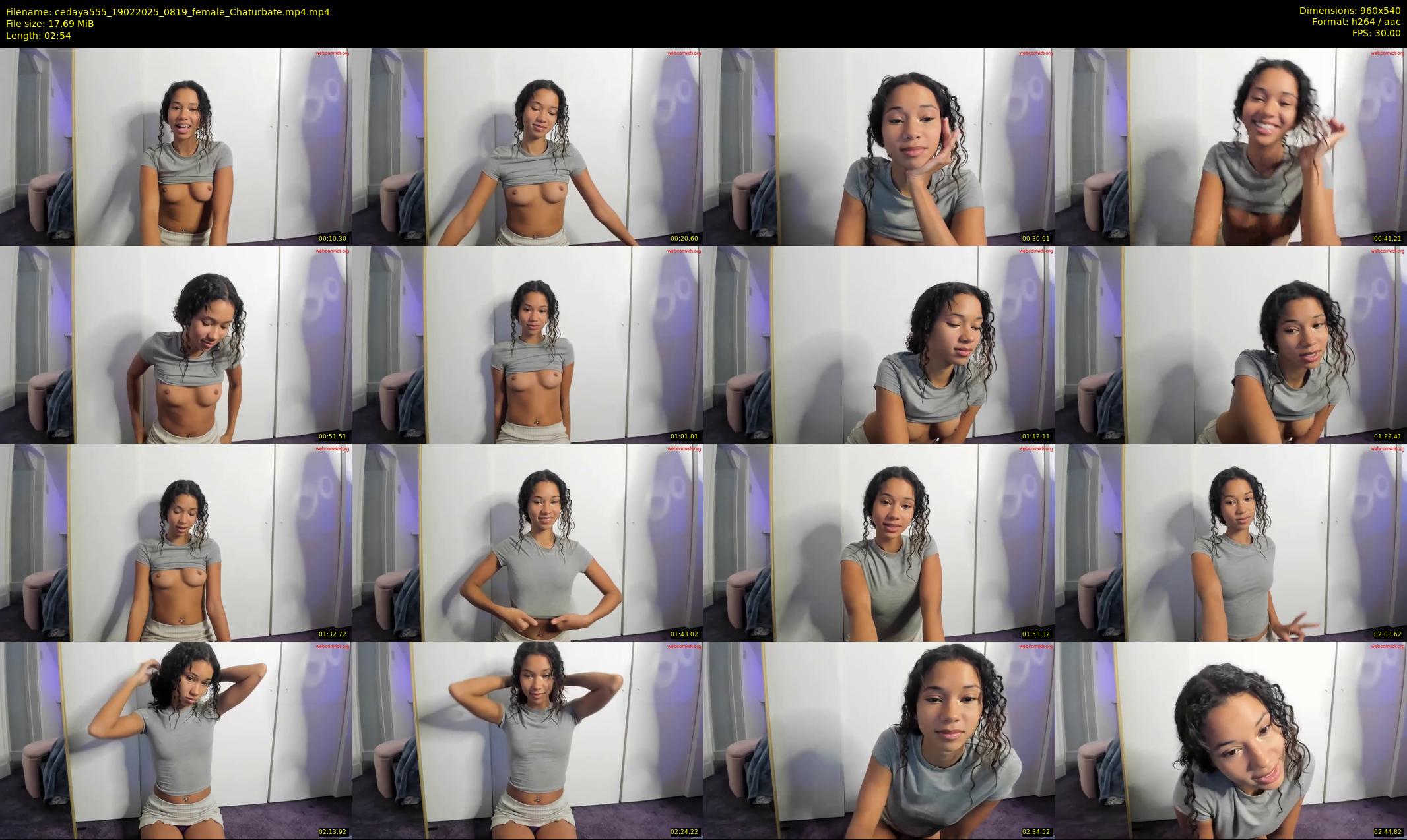 cedaya555 — 3 minute Chaturbate female cam show recording, 480p, Feb 19, 2025