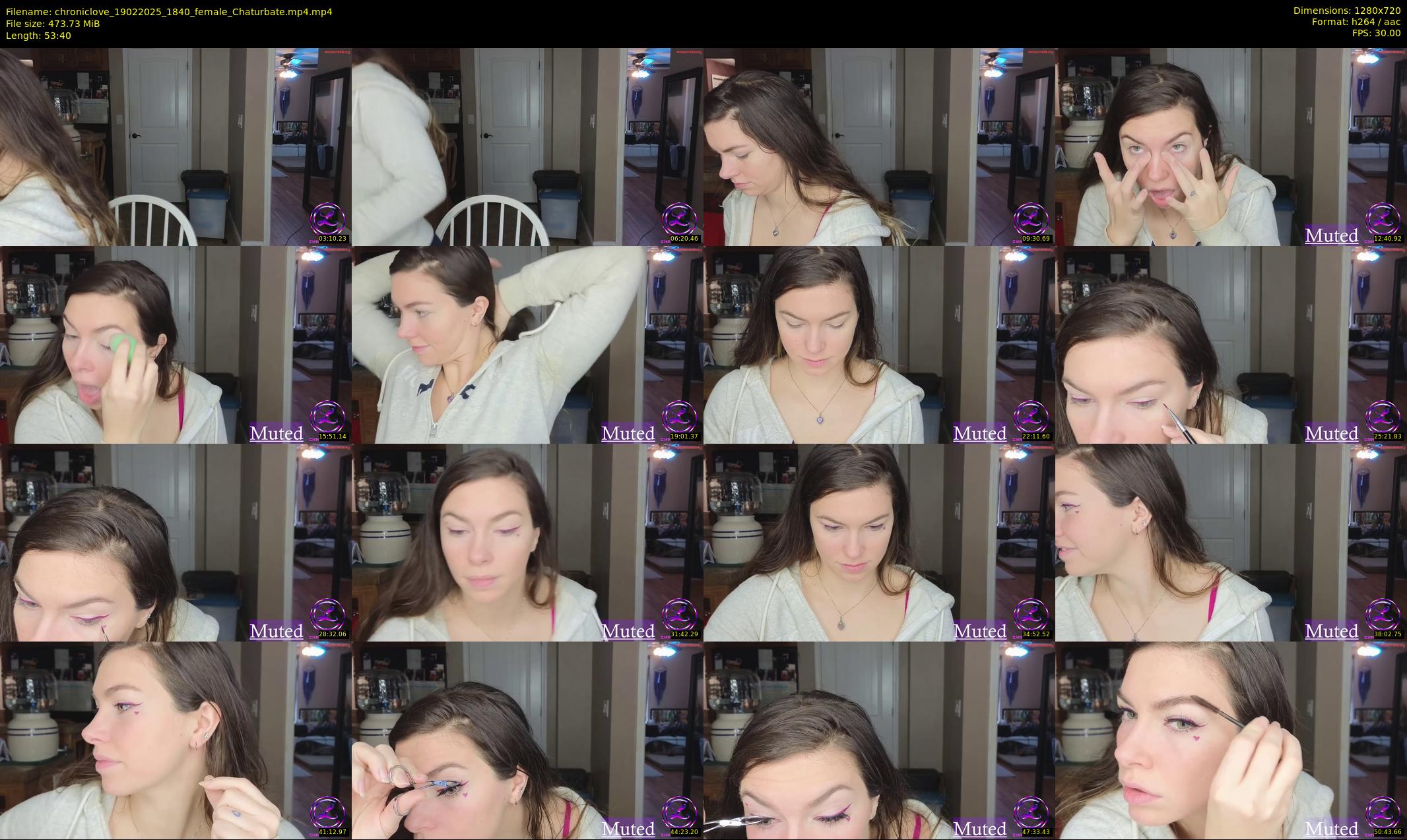 chroniclove — 54 minute Chaturbate female cam show recording, 720p, Feb 19, 2025