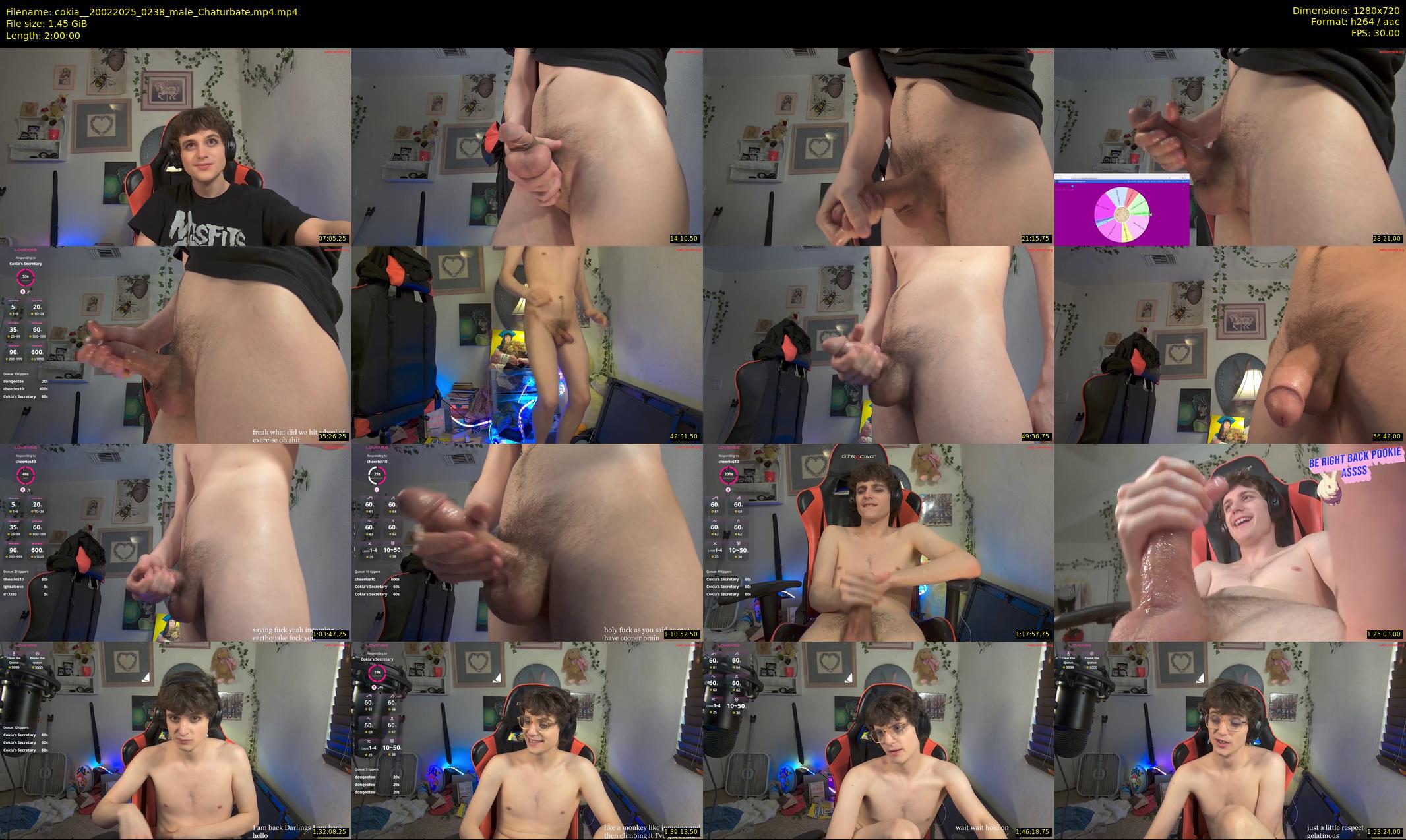 cokia_ — 120 minute Chaturbate male cam show recording, 720p, Feb 20, 2025