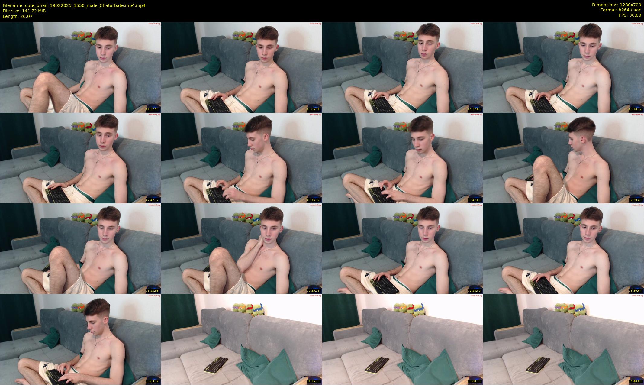 cute_brian — 27 minute Chaturbate male cam show recording, 720p, Feb 19, 2025