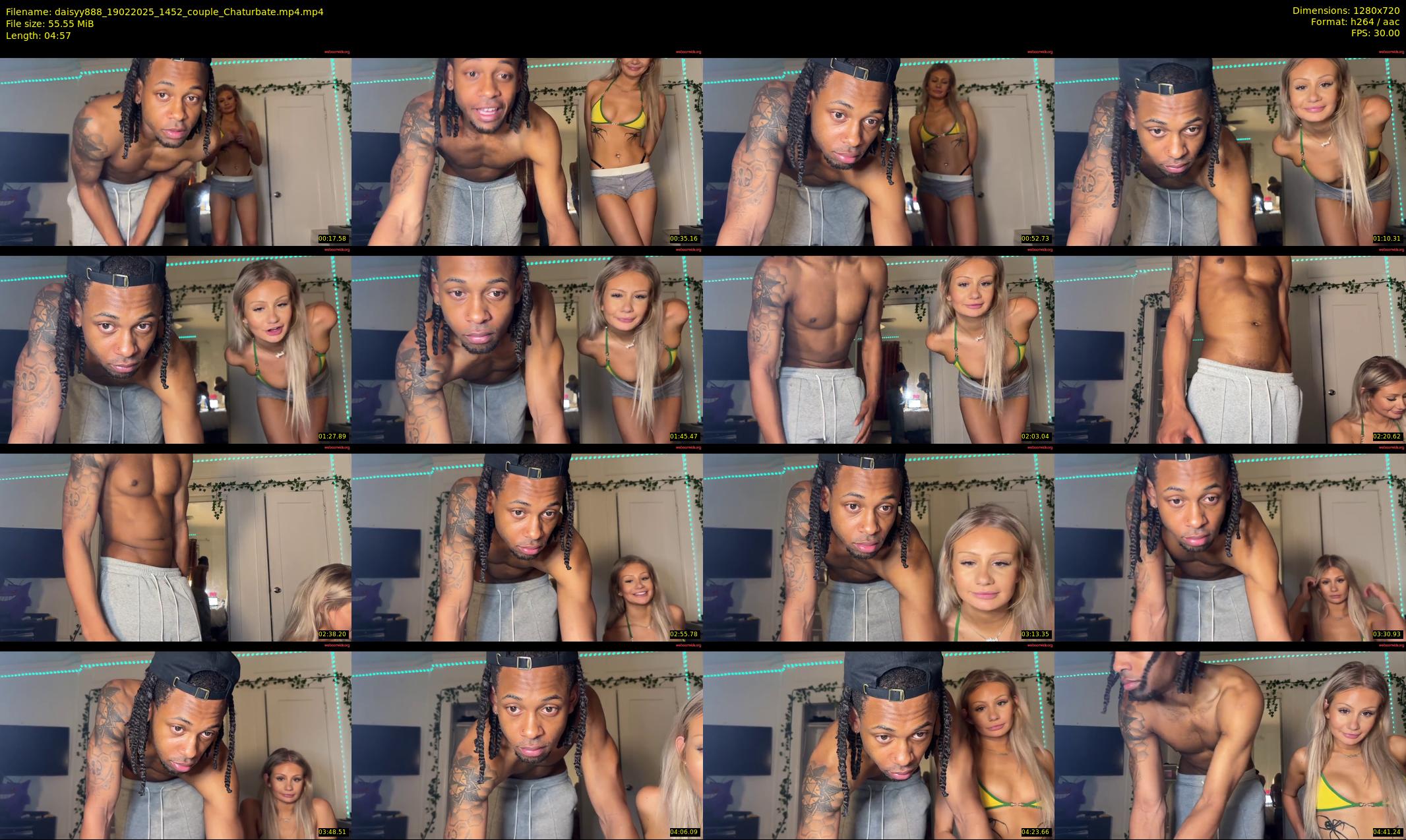 daisyy888 — 5 minute Chaturbate couple cam show recording, 720p, Feb 19, 2025