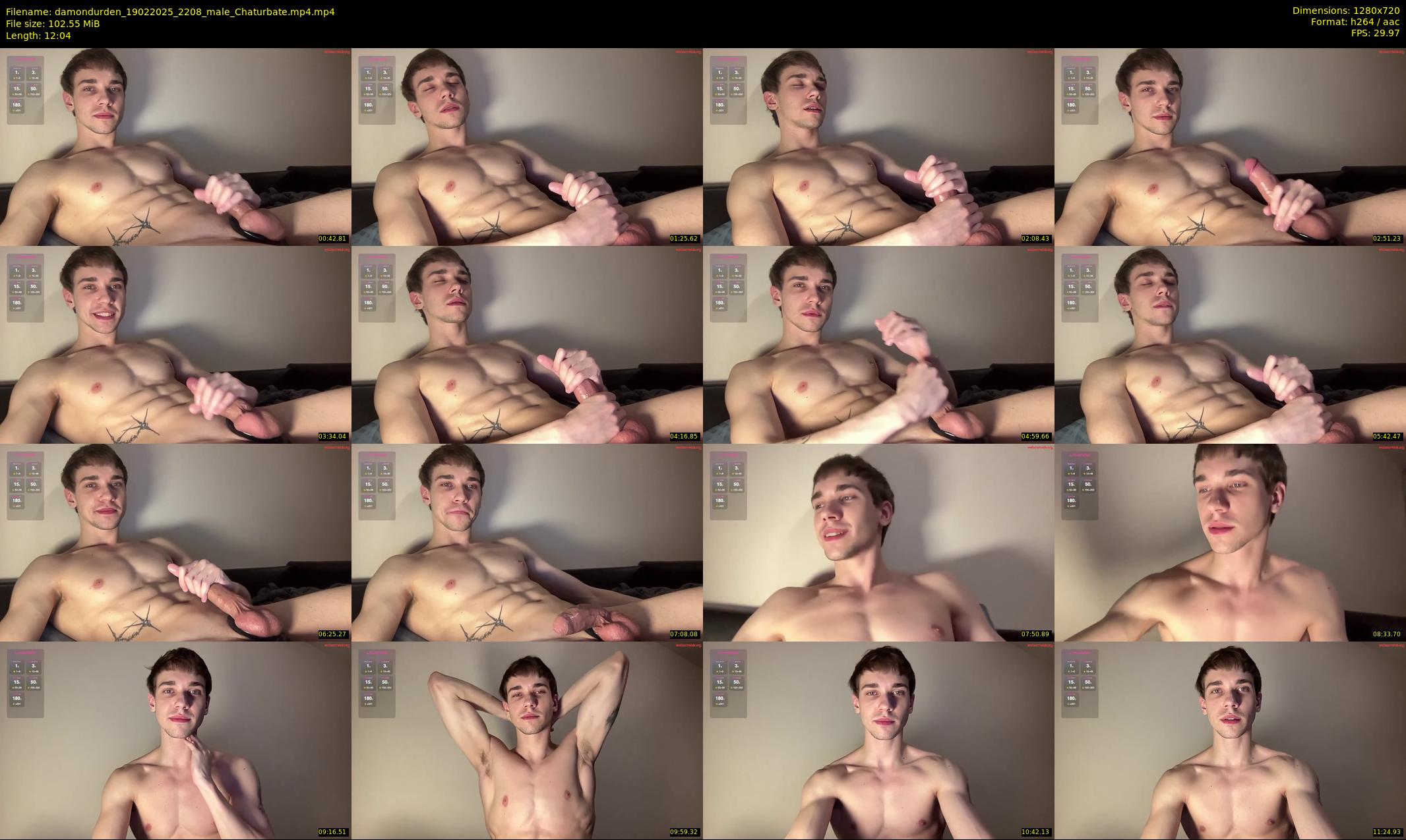 damondurden — 13 minute Chaturbate male cam show recording, 720p, Feb 19, 2025