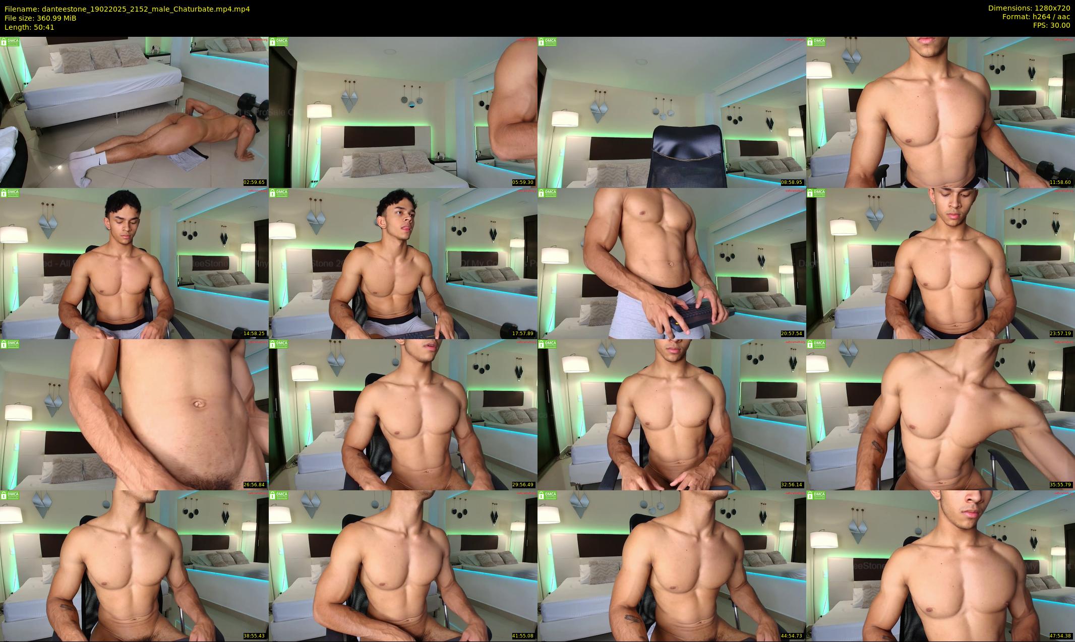 danteestone — 51 minute Chaturbate male cam show recording, 720p, Feb 19, 2025