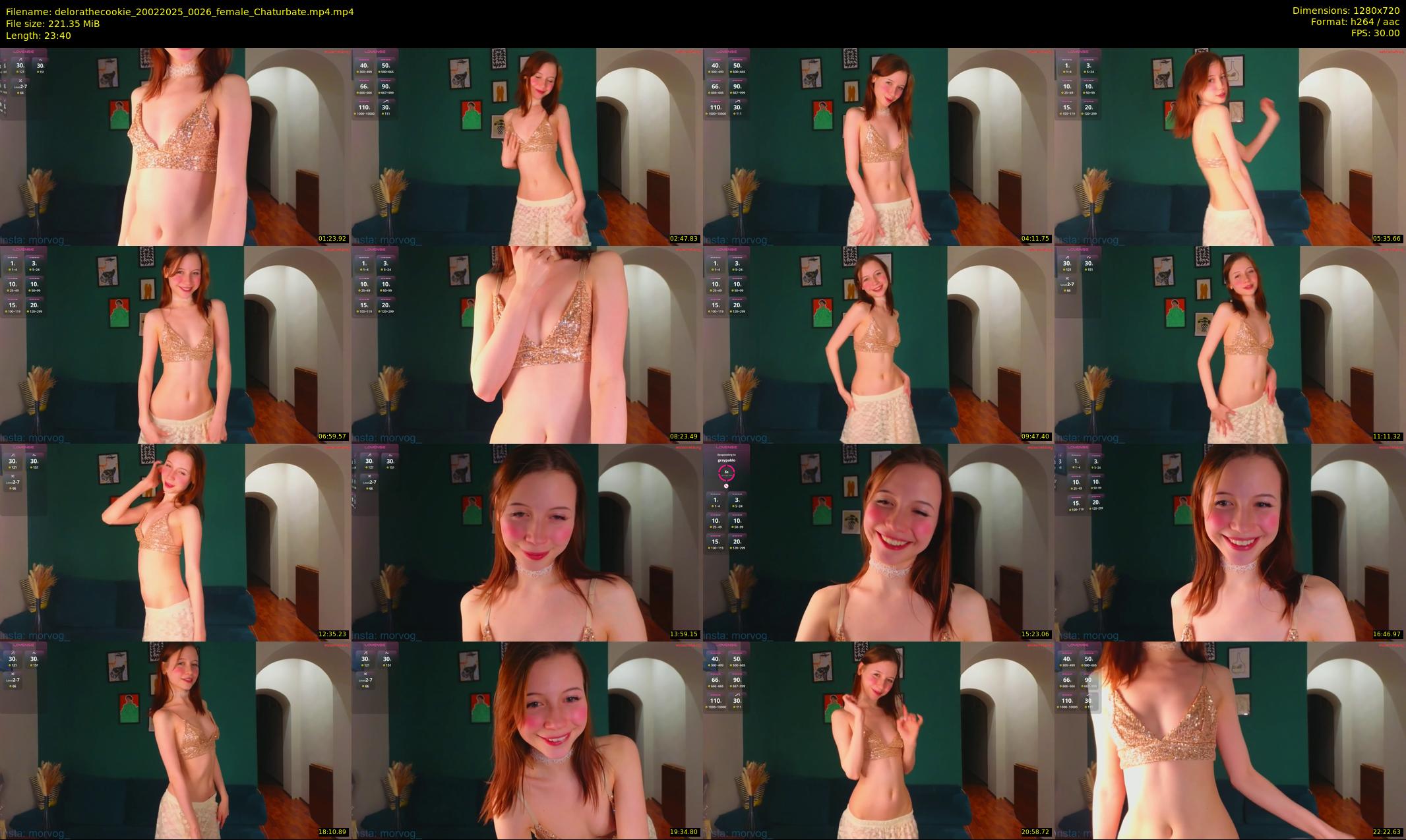 delorathecookie — 24 minute Chaturbate female cam show recording, 720p, Feb 20, 2025