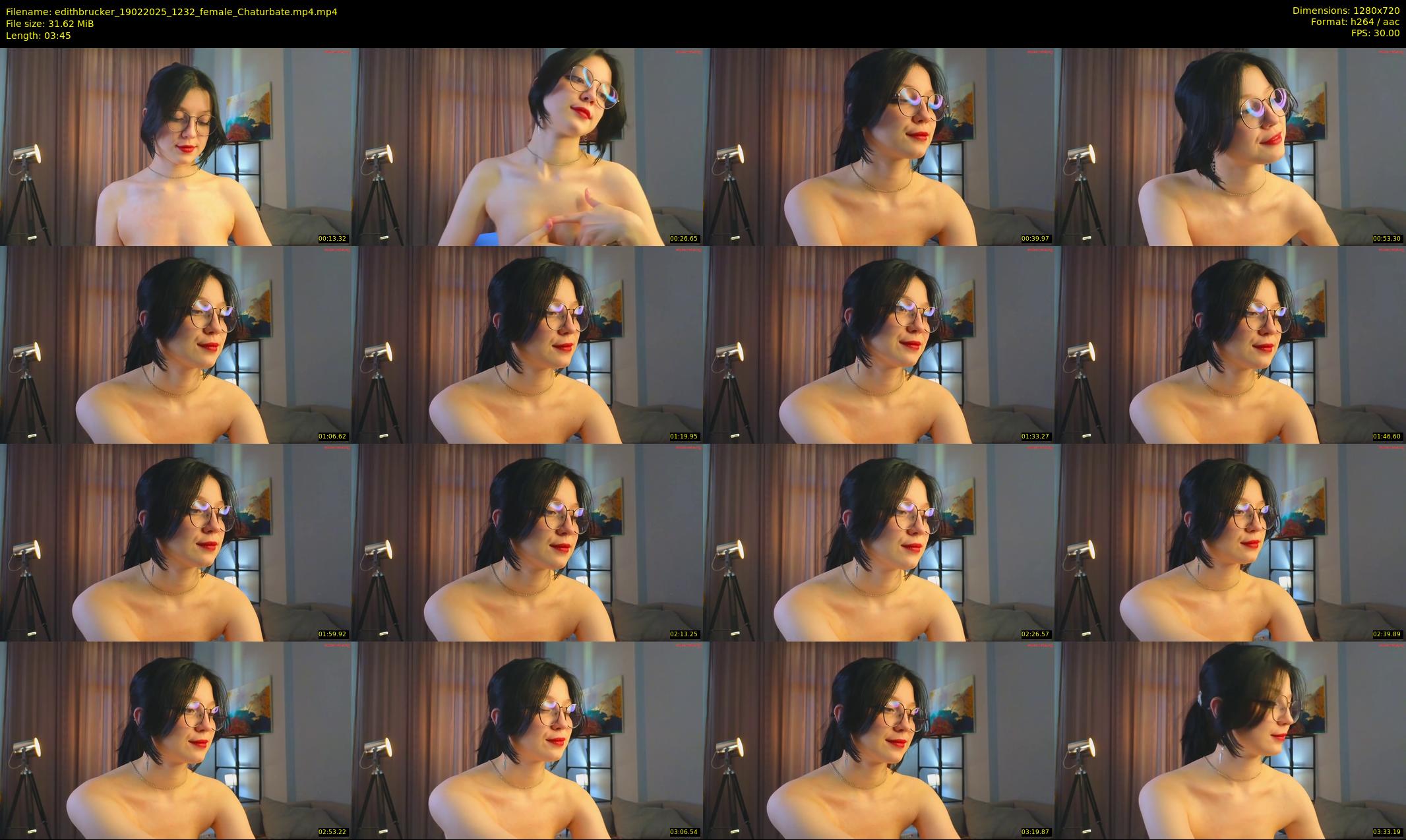edithbrucker — 4 minute Chaturbate female cam show recording, 720p, Feb 19, 2025