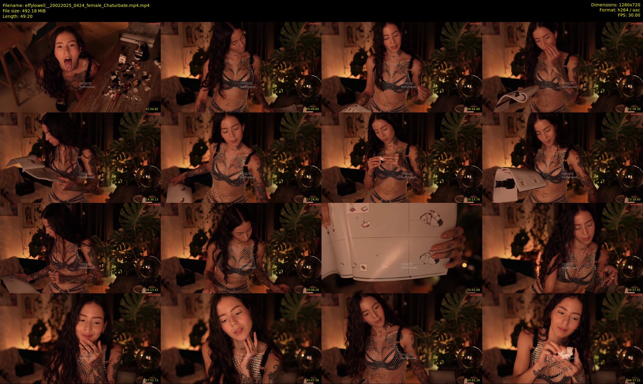 effylowell_ — 50 minute Chaturbate female cam show recording, 720p, Feb 20, 2025