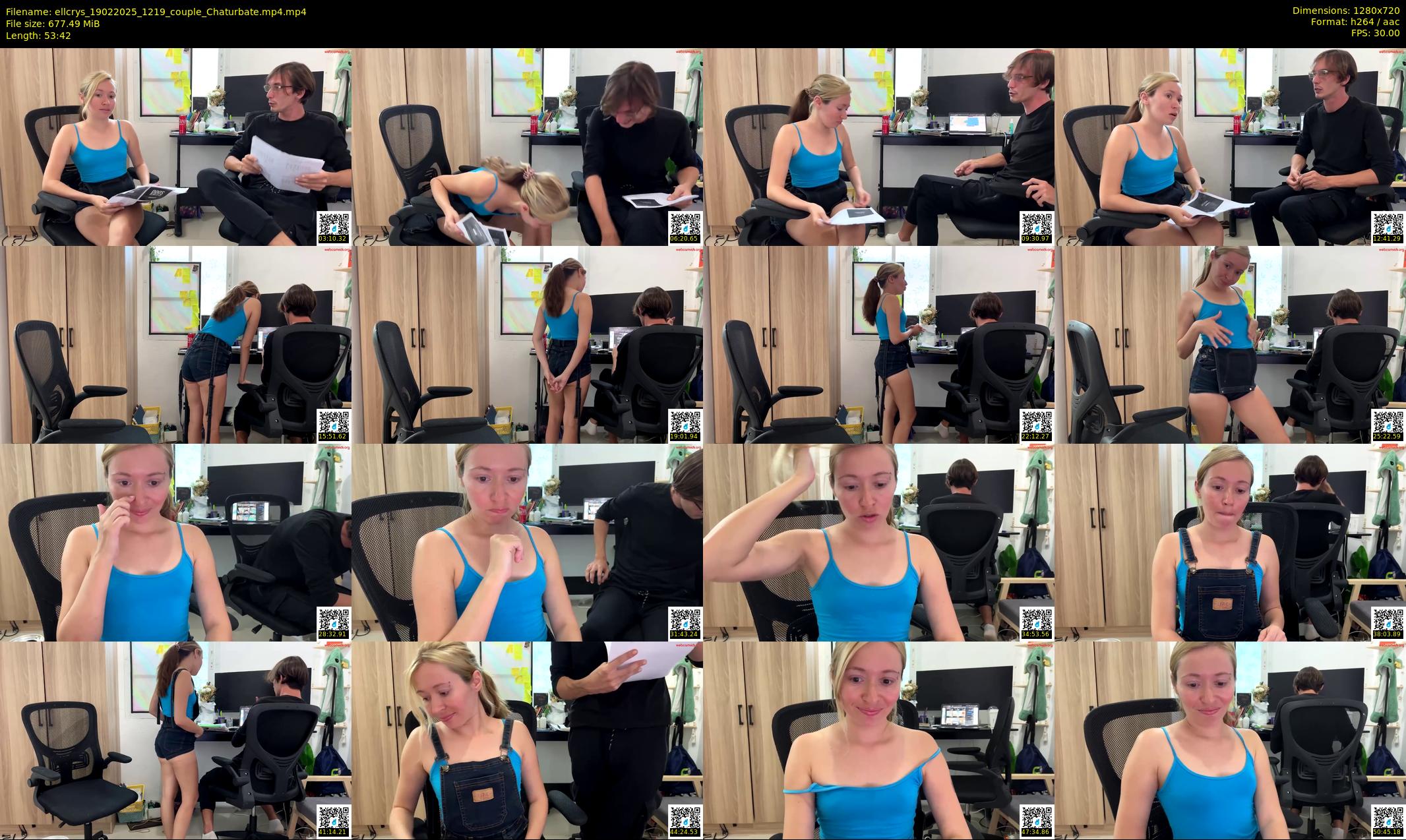 ellcrys — 54 minute Chaturbate couple cam show recording, 720p, Feb 19, 2025