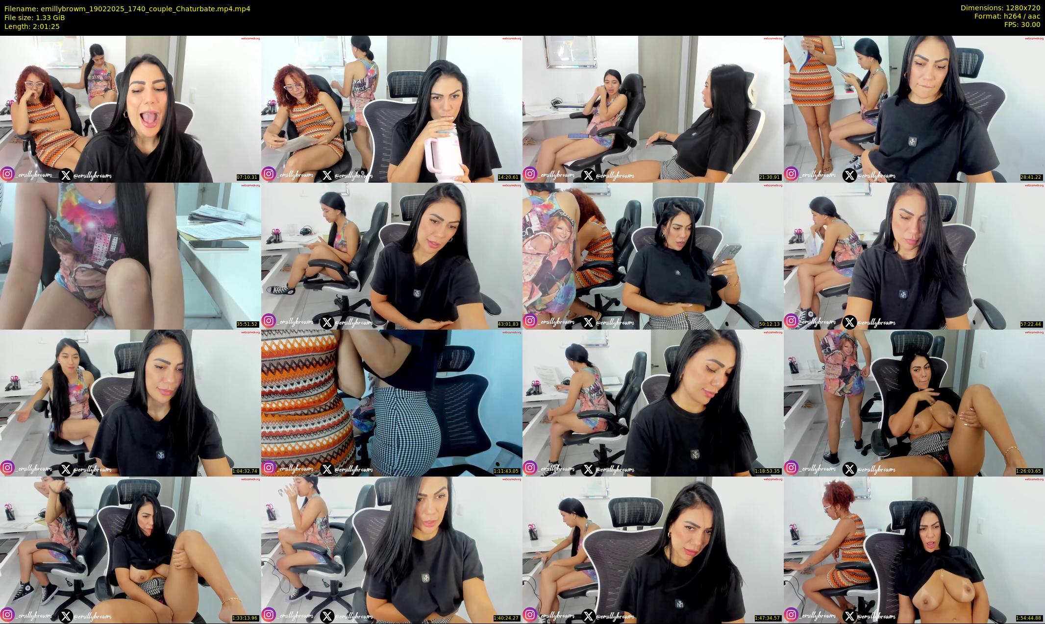 emillybrowm — 122 minute Chaturbate couple cam show recording, 720p, Feb 19, 2025