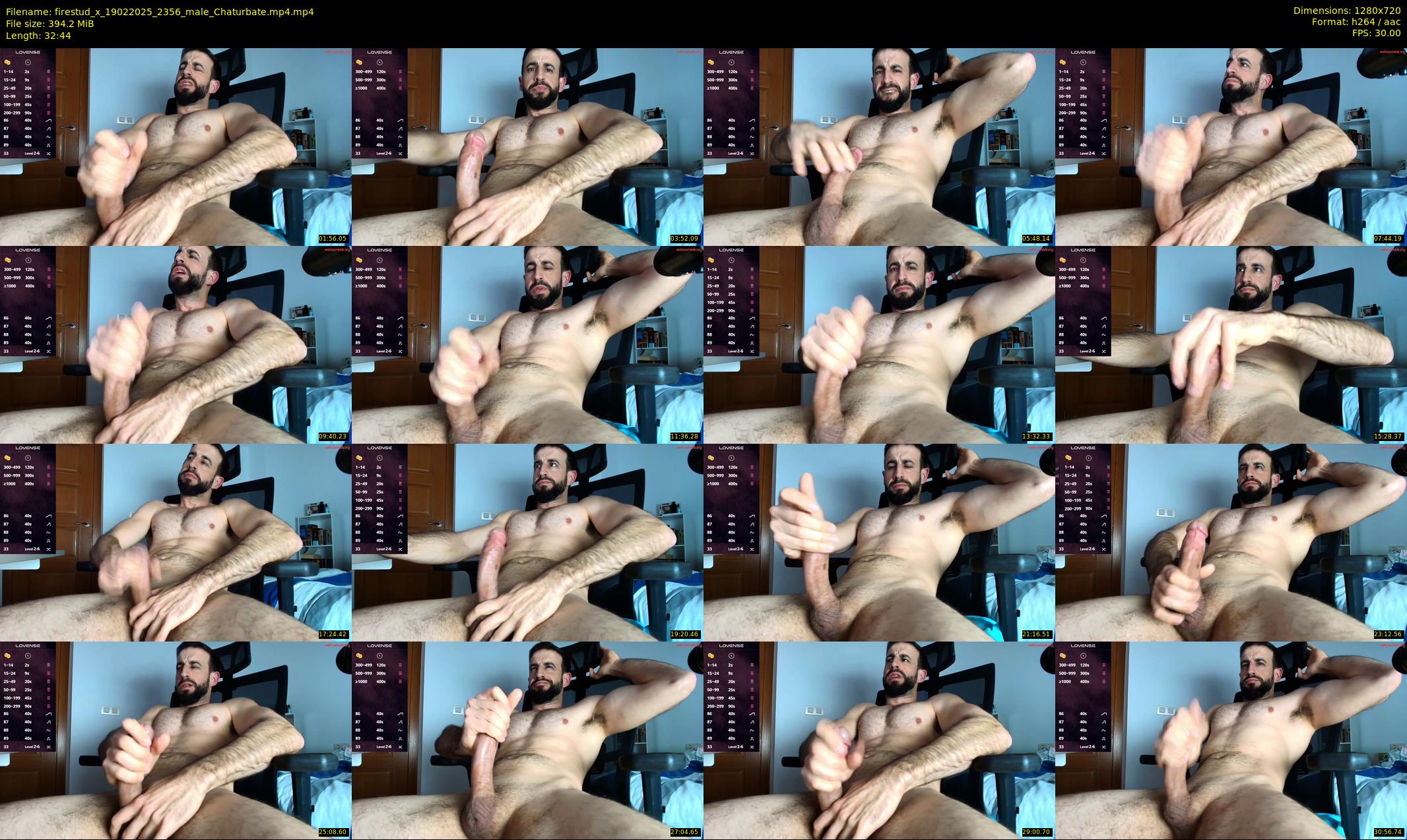 firestud_x — 33 minute Chaturbate male cam show recording, 720p, Feb 19, 2025