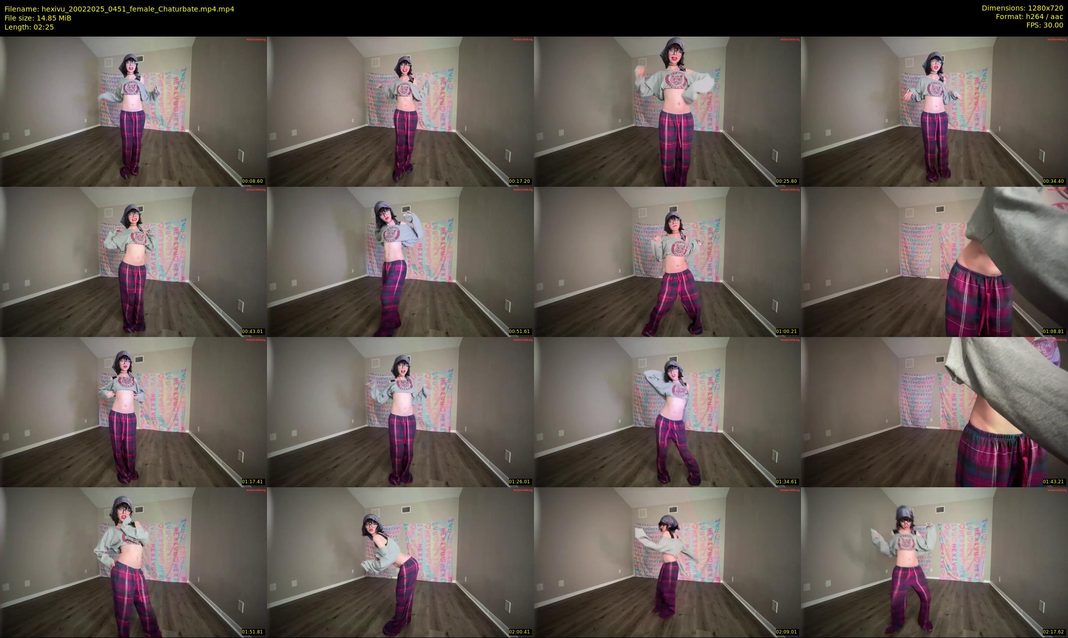 hexivu — 3 minute Chaturbate female cam show recording, 720p, Feb 20, 2025