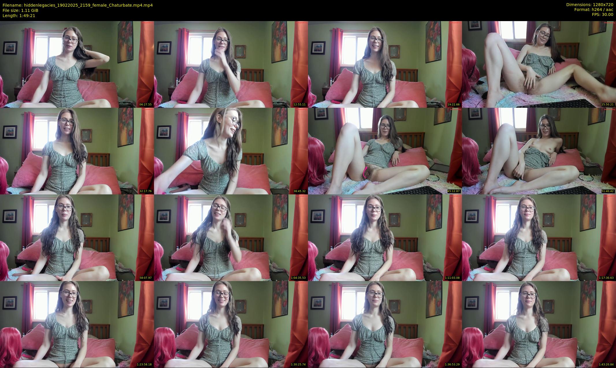 hiddenlegacies — 110 minute Chaturbate female cam show recording, 720p, Feb 19, 2025
