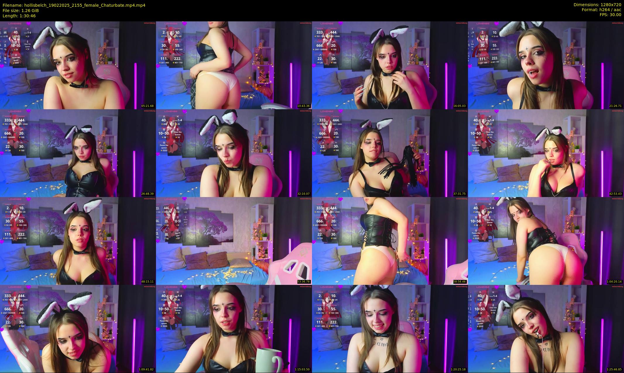 hollisbelch — 91 minute Chaturbate female cam show recording, 720p, Feb 19, 2025