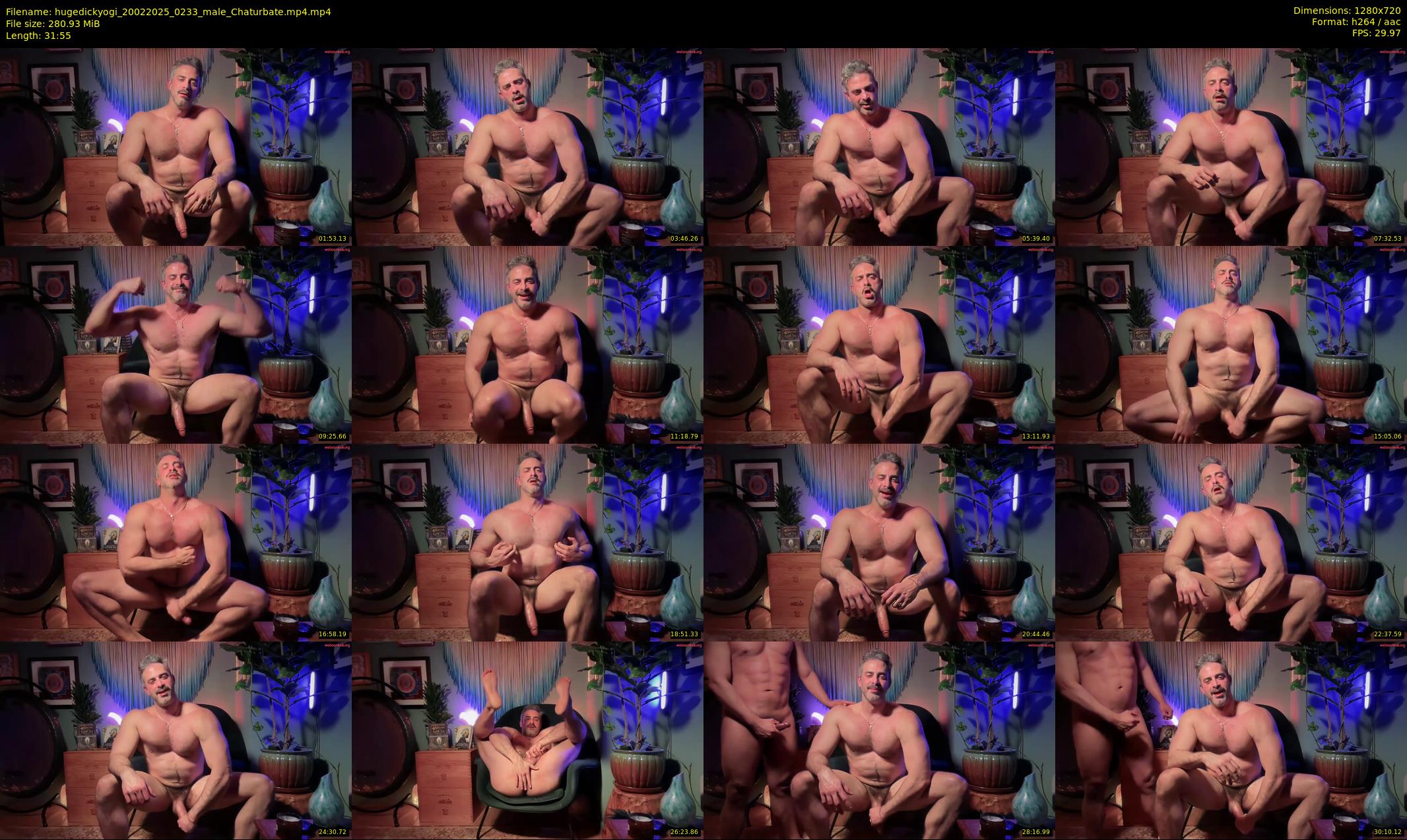 hugedickyogi — 32 minute Chaturbate male cam show recording, 720p, Feb 20, 2025