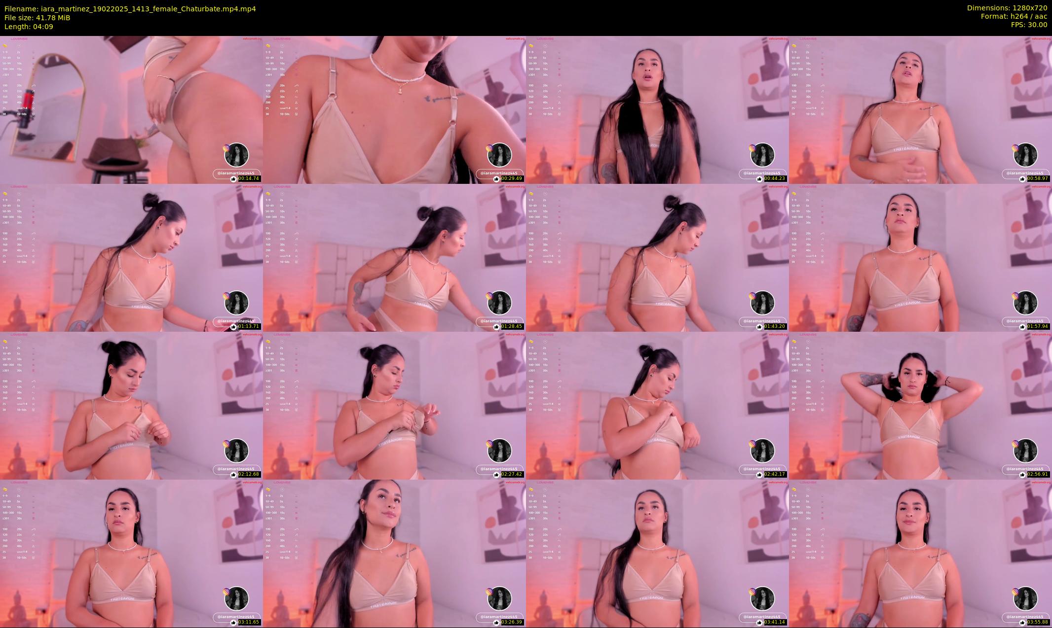 iara_martinez — 5 minute Chaturbate female cam show recording, 720p, Feb 19, 2025